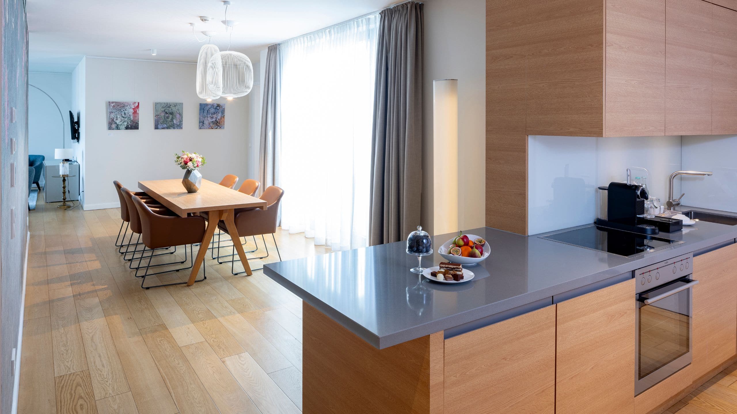 The Wellem Two Bedroom Suite Kitchen Dinging Treatments