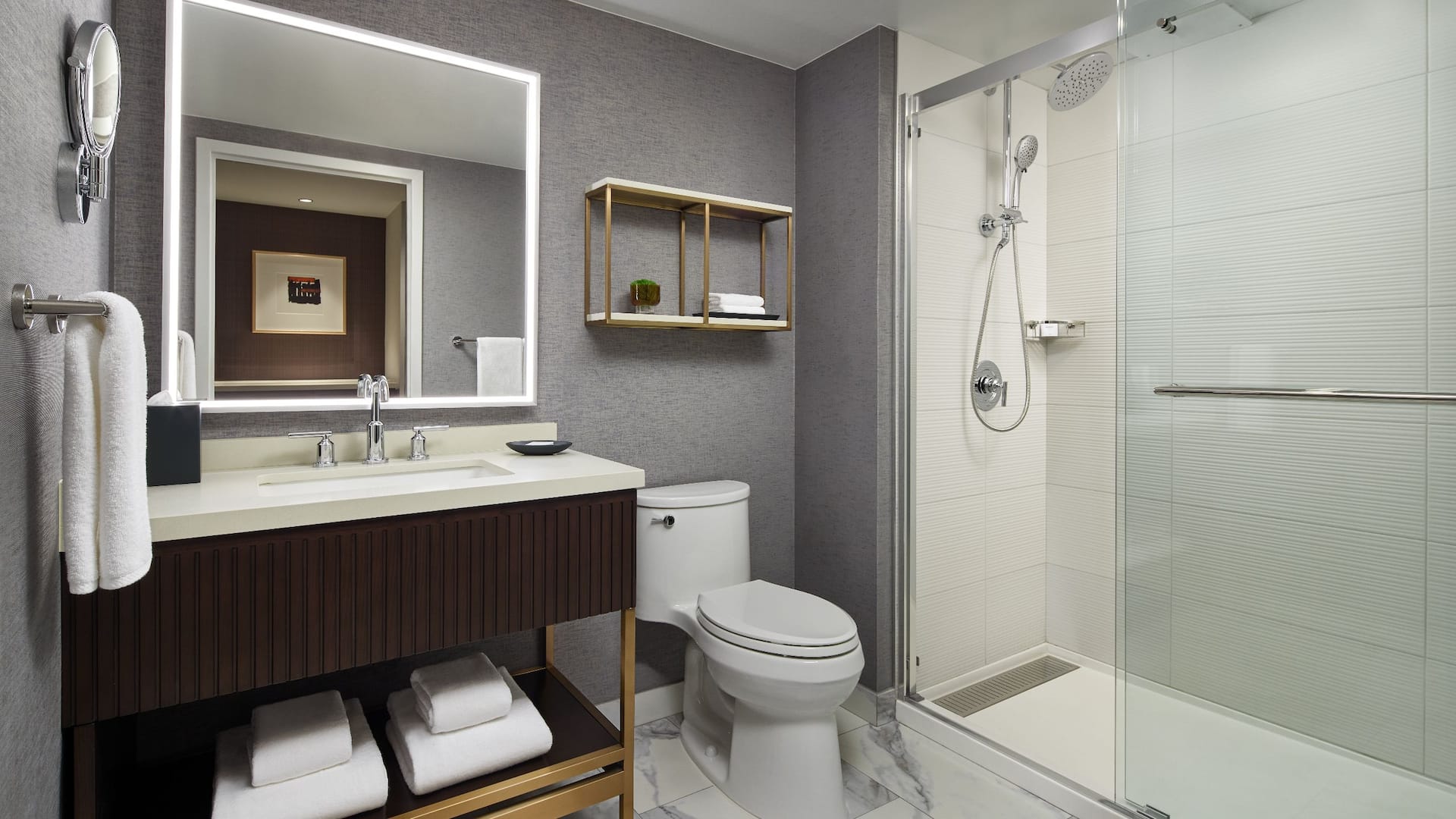 3 of 3 Grand Hyatt Washington Bathroom Walk In Shower