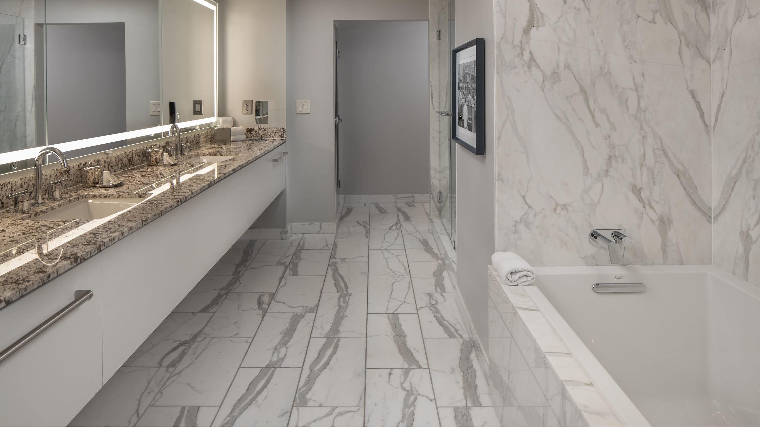Hyatt Centric Midtown Atlanta Presidential Suite Deep Soaking Tub Abd Double Vanity