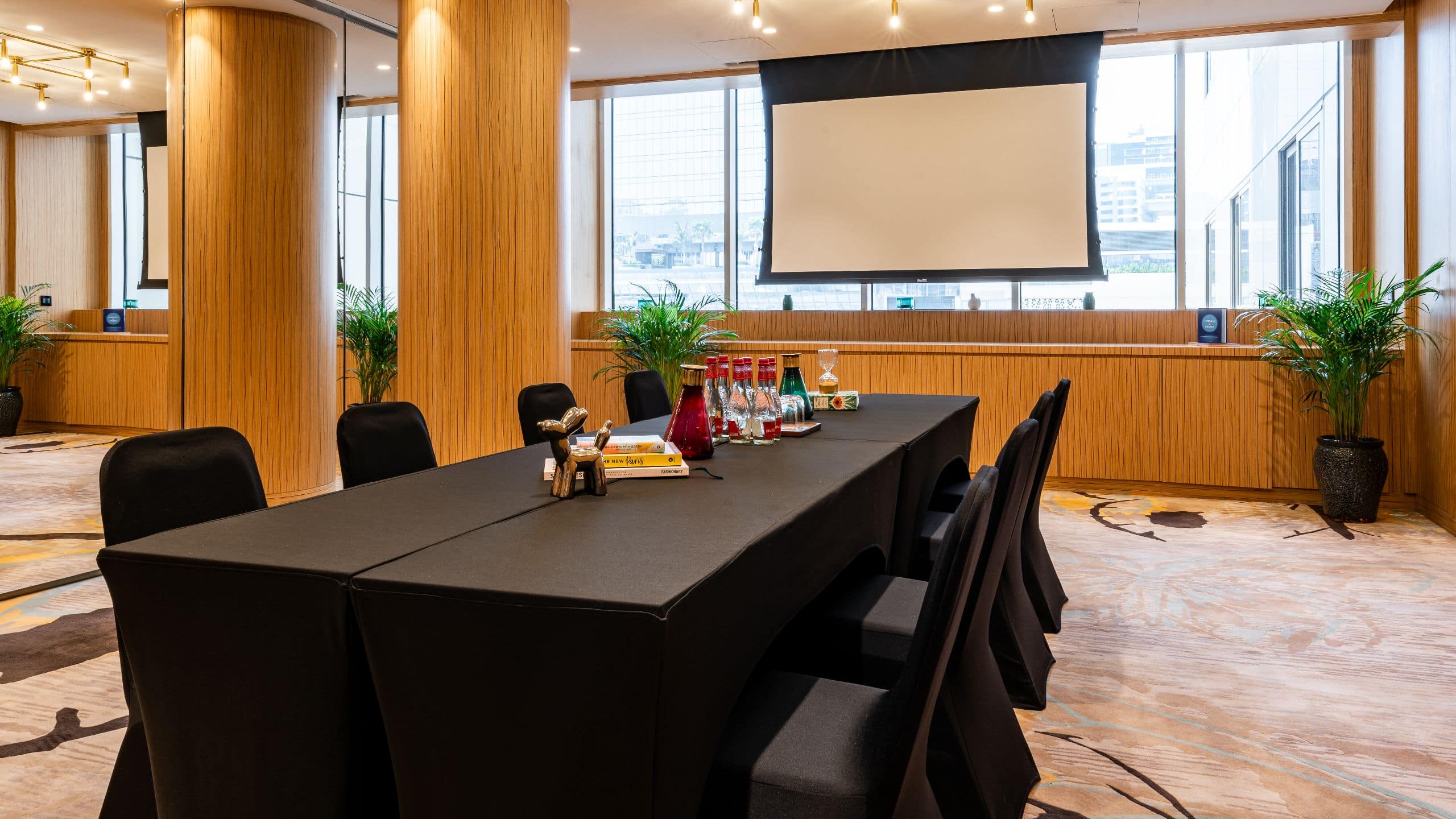 Andaz Dubai The Palm Meeting Room Boardroom Setup Detail