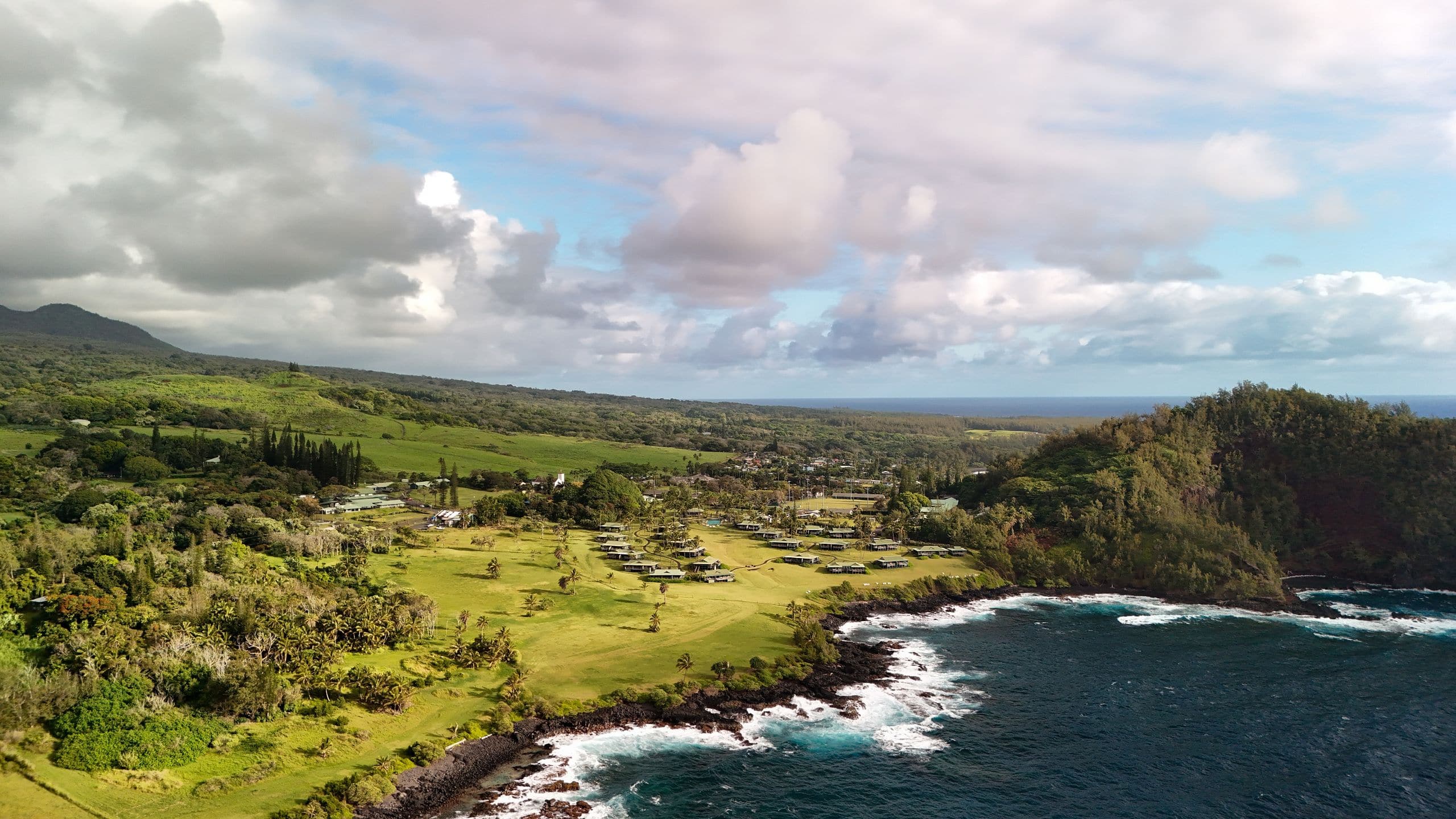 Hana-Maui Resort View Of Hana From Ocean