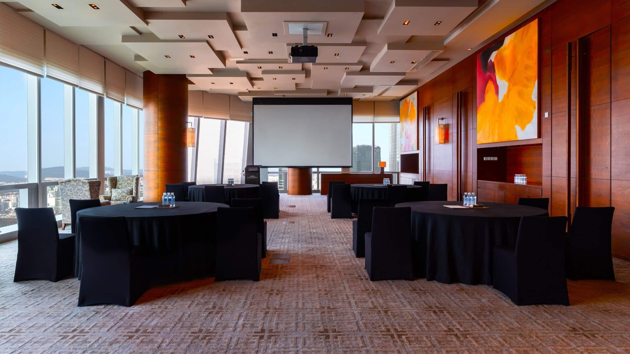 Park Hyatt Guangzhou Salon Banquet Tables Setup