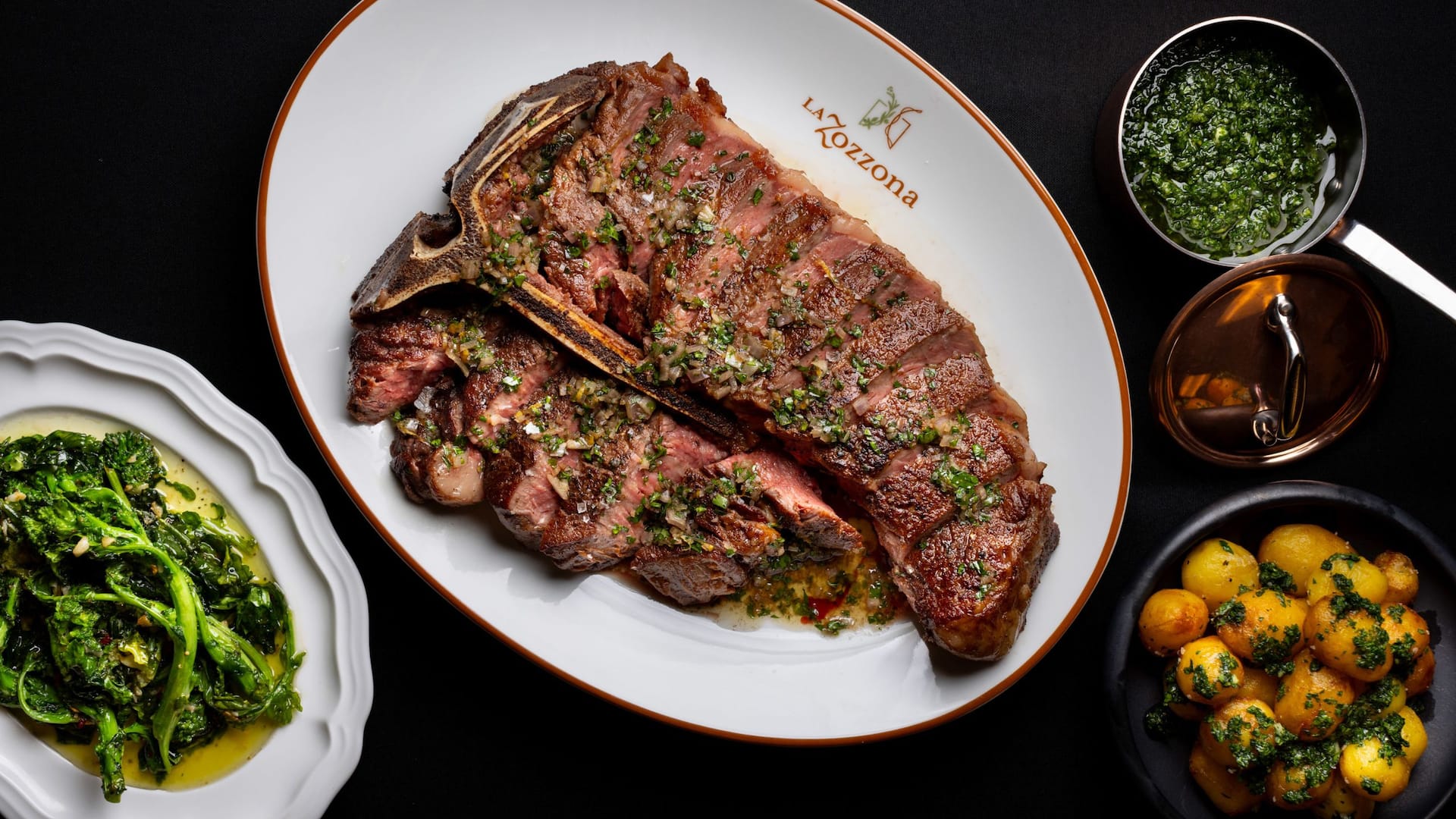 Hyatt Regency Scottsdale Resort & Spa at Gainey Ranch La Zozzona Porterhouse Steak With Sides