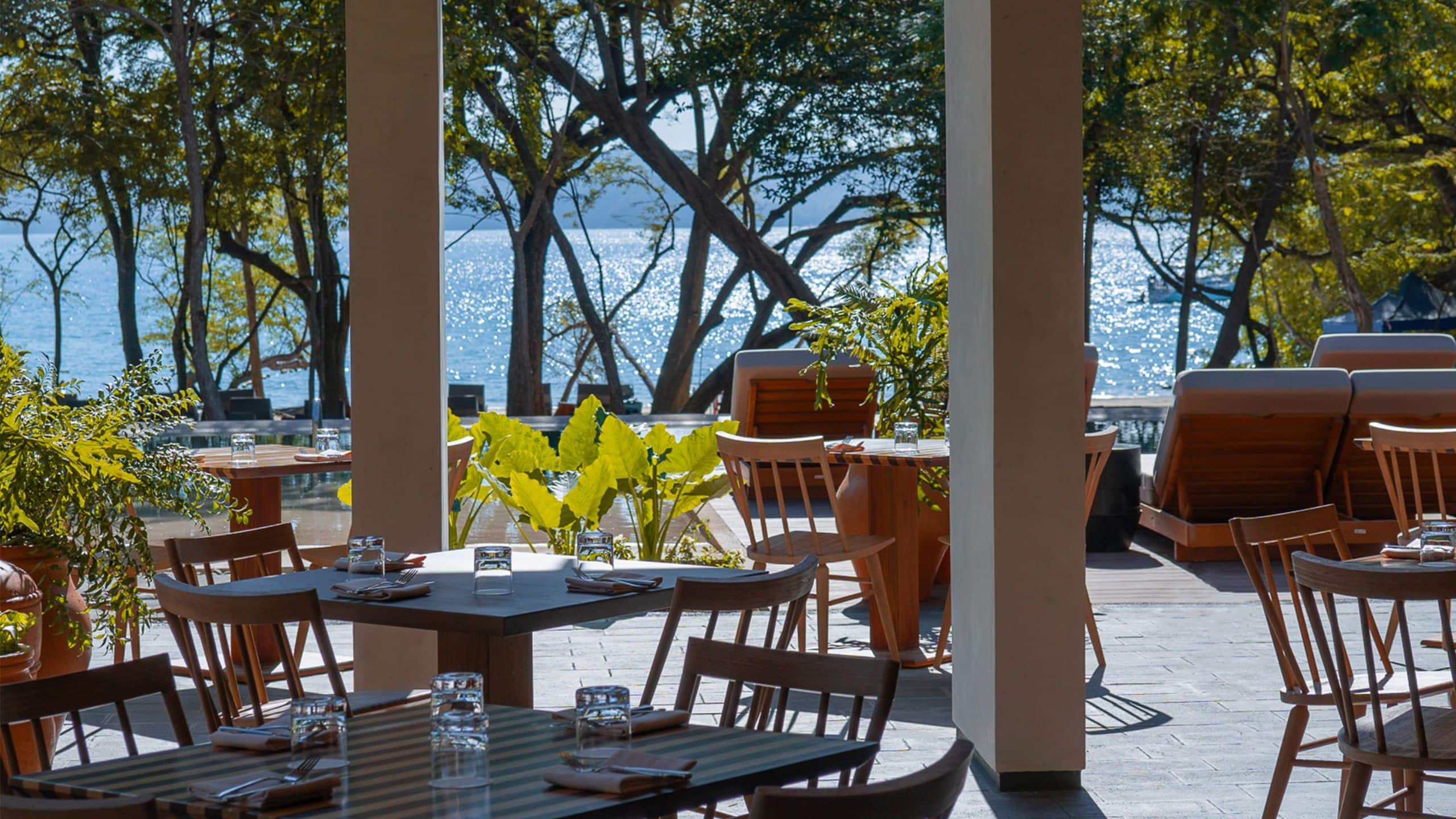 Andaz Costa Rica Resort at Peninsula Papagayo Meso Terrace Dining Tables