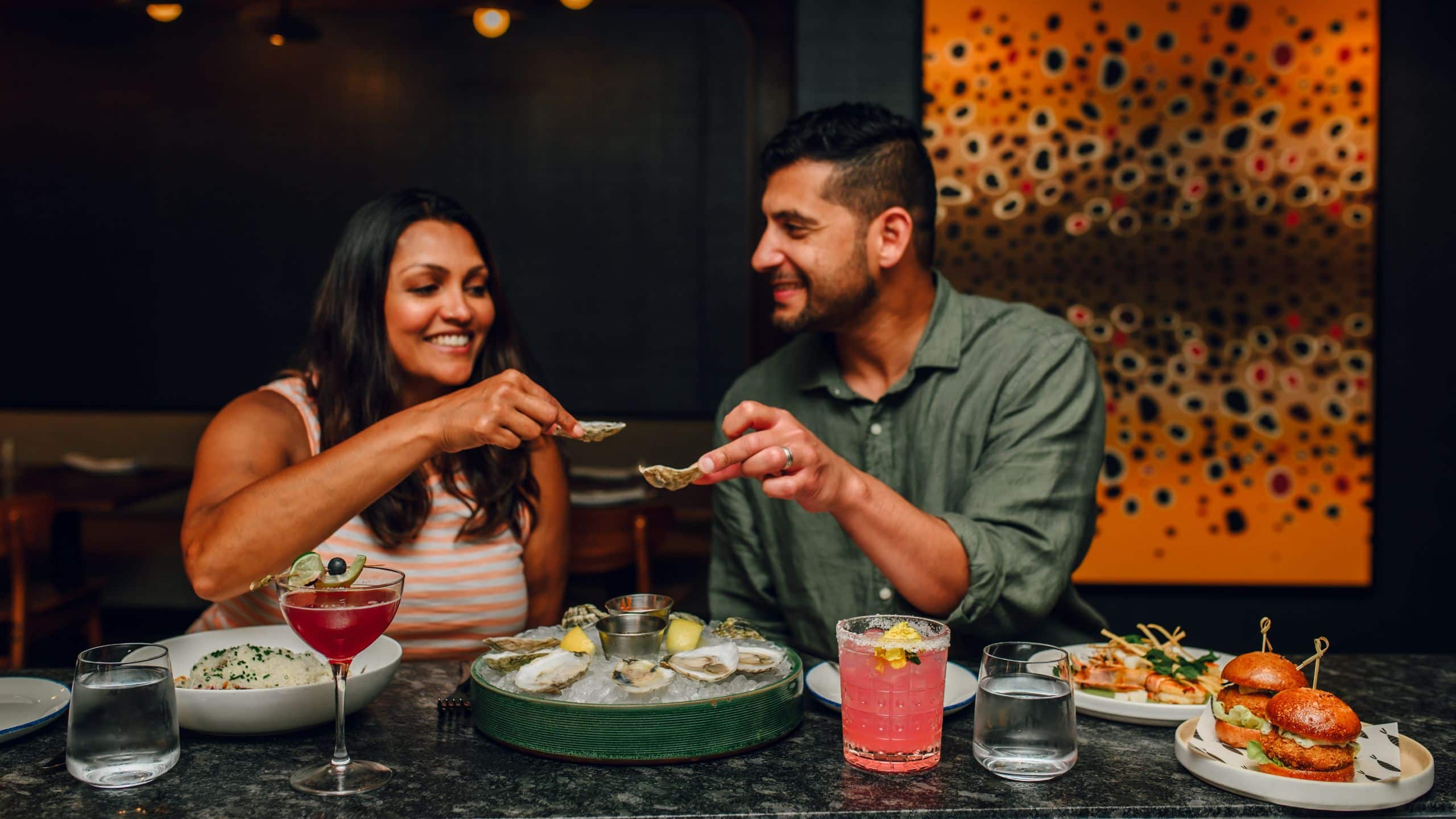 The Lodge at Spruce Peak Tipsy Trout Couple Oysters