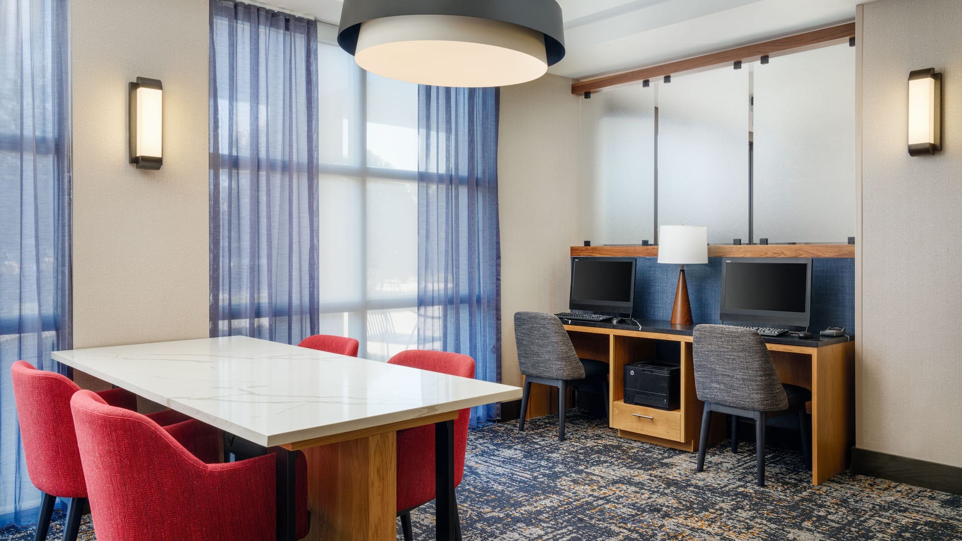 Hyatt Place Greensboro Lobby Business Center