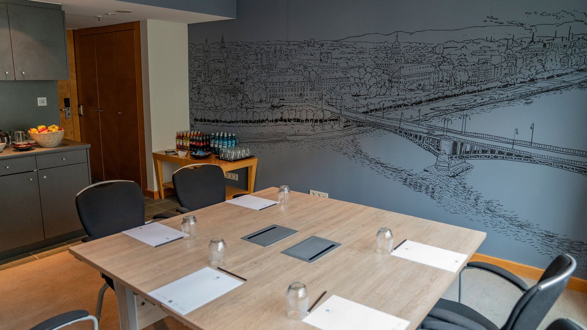 Hyatt Regency Mainz Boardroom Painted Mural