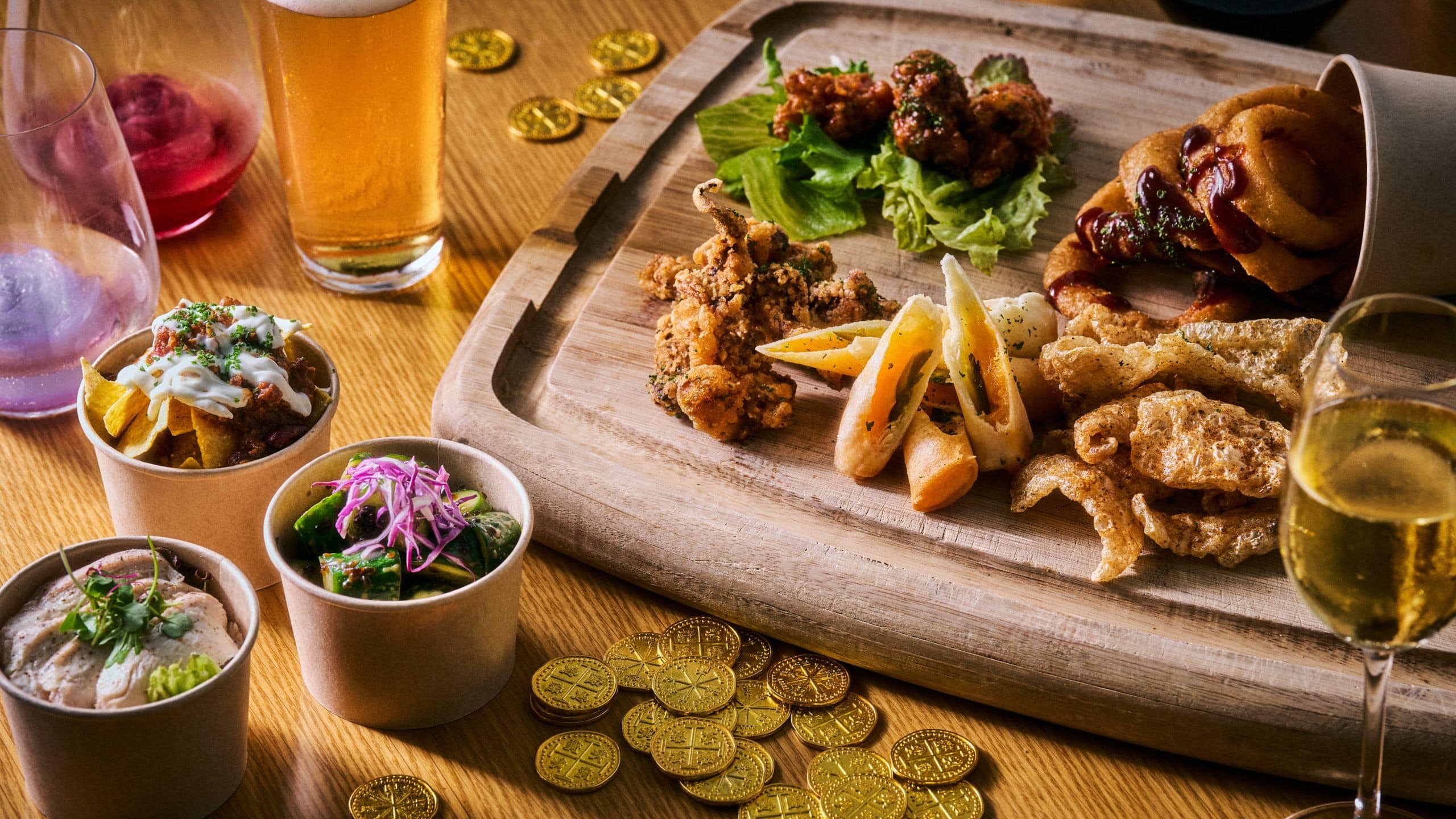 Andaz Tokyo Toranomon Hills Bebu Happy Hour Drink Menu Spread