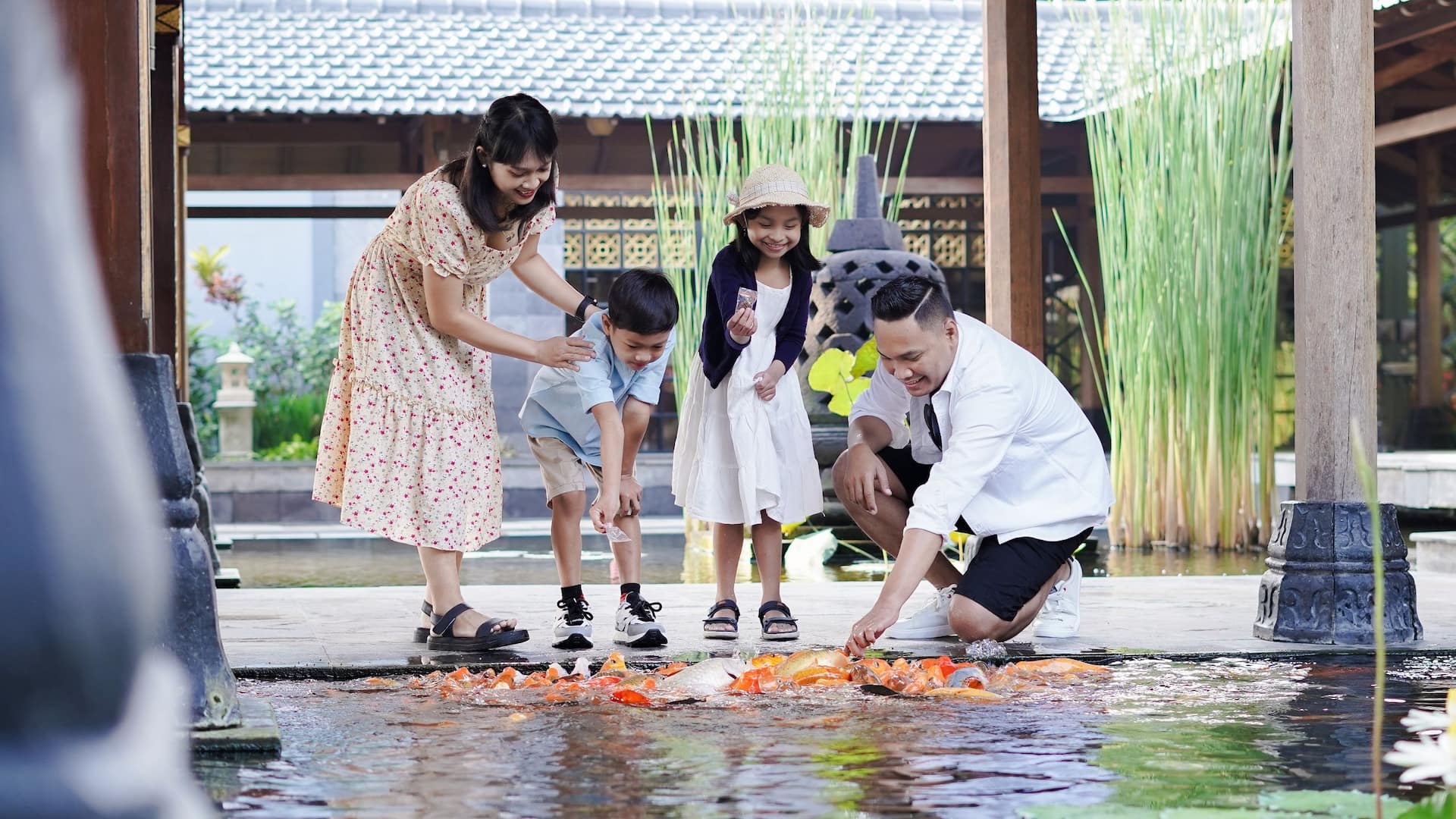 Hyatt Regency Yogyakarta Fish Feeding