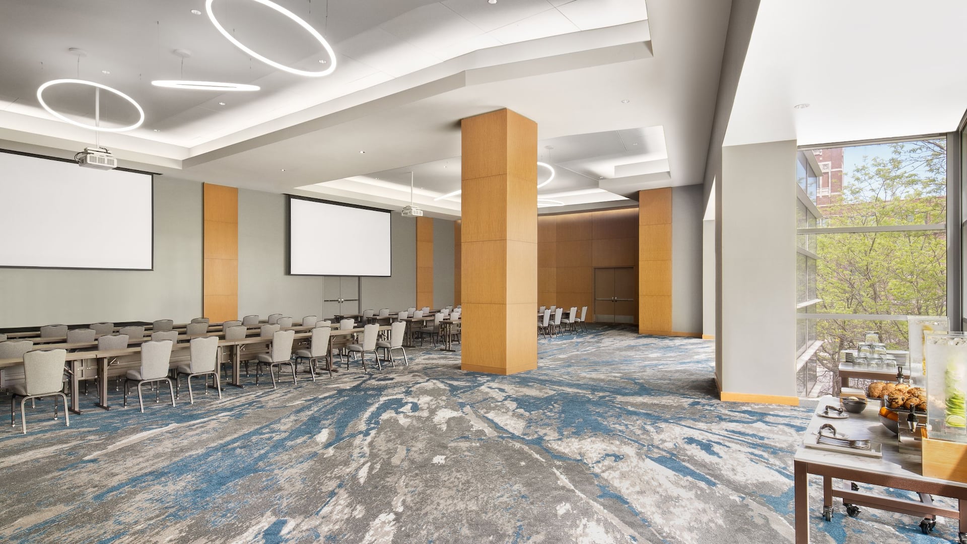 1 of 4 Hyatt Regency McCormick Place Prairie Room Classroom Setup Angle