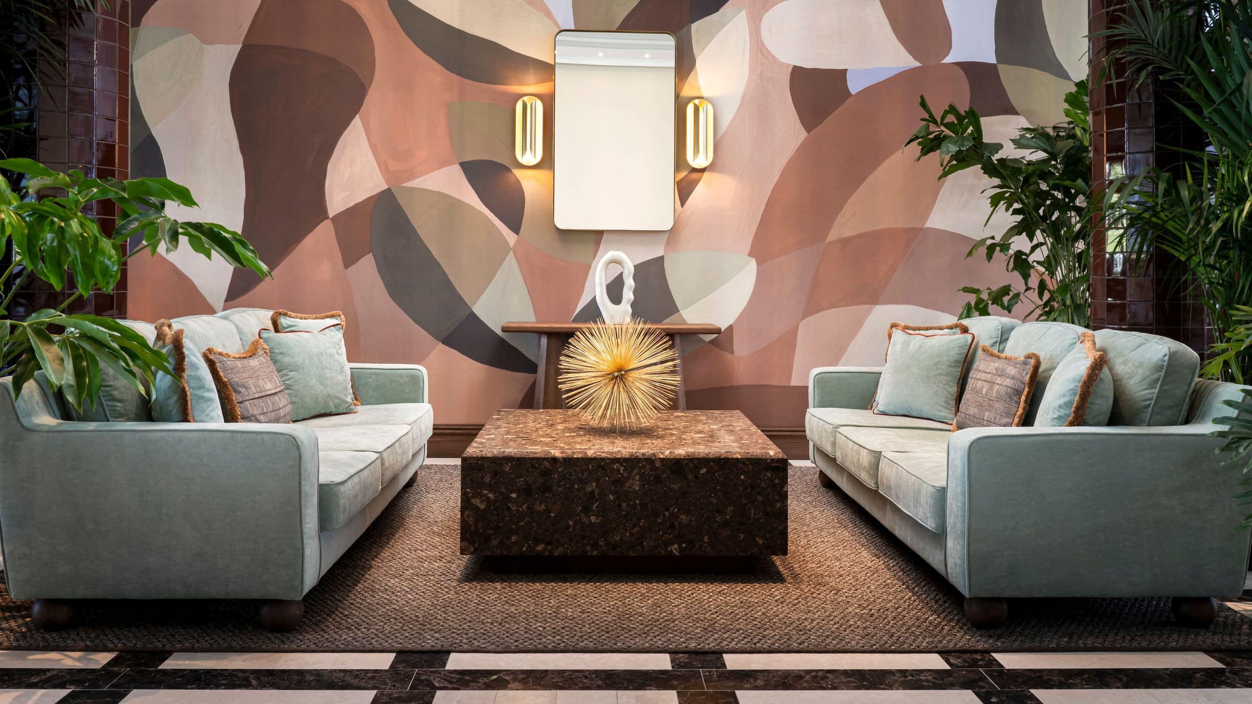 Brunfels Hotel Lobby Lounge Double Sofas