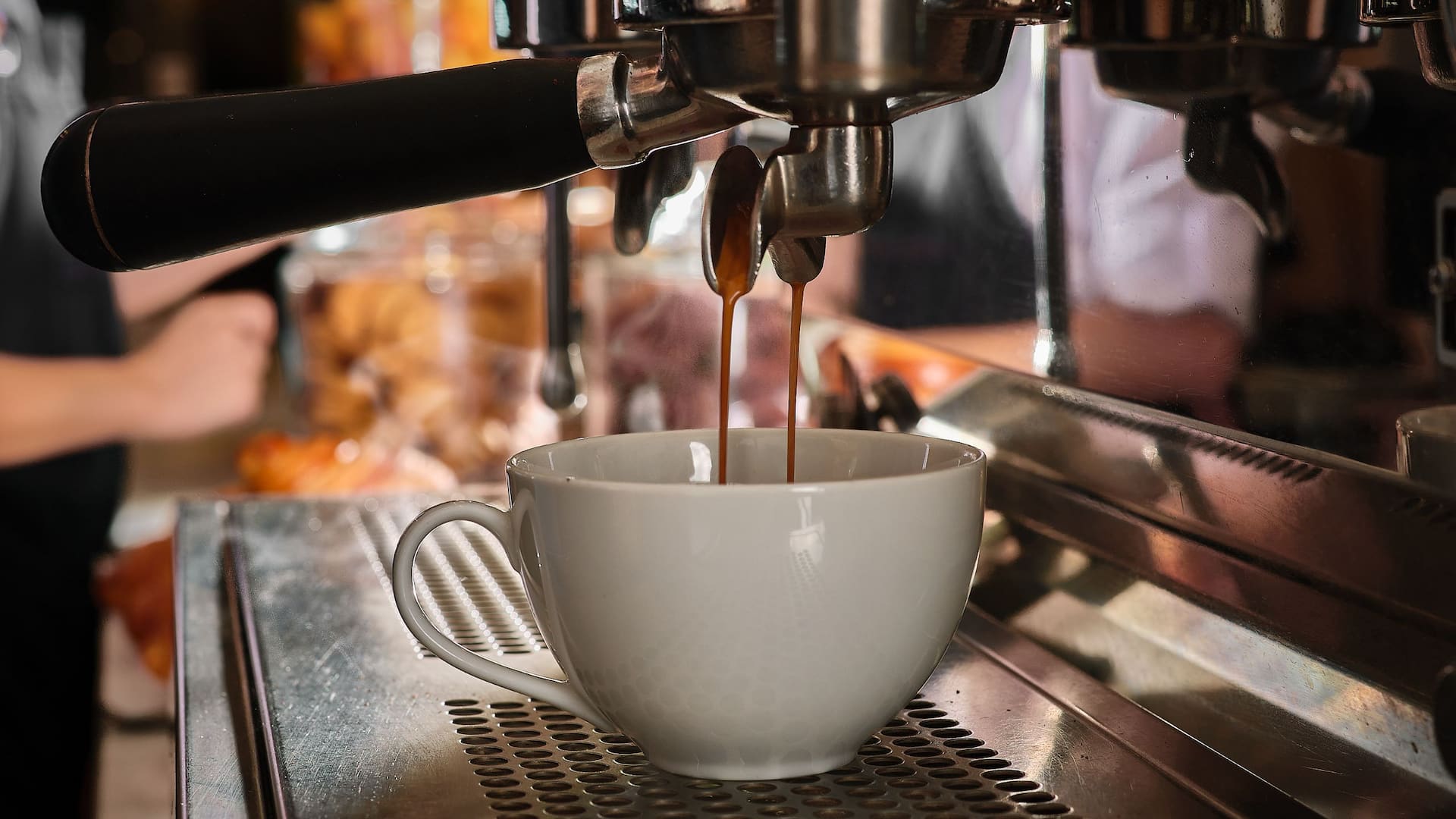 Global Coffee Cup Action Closeup