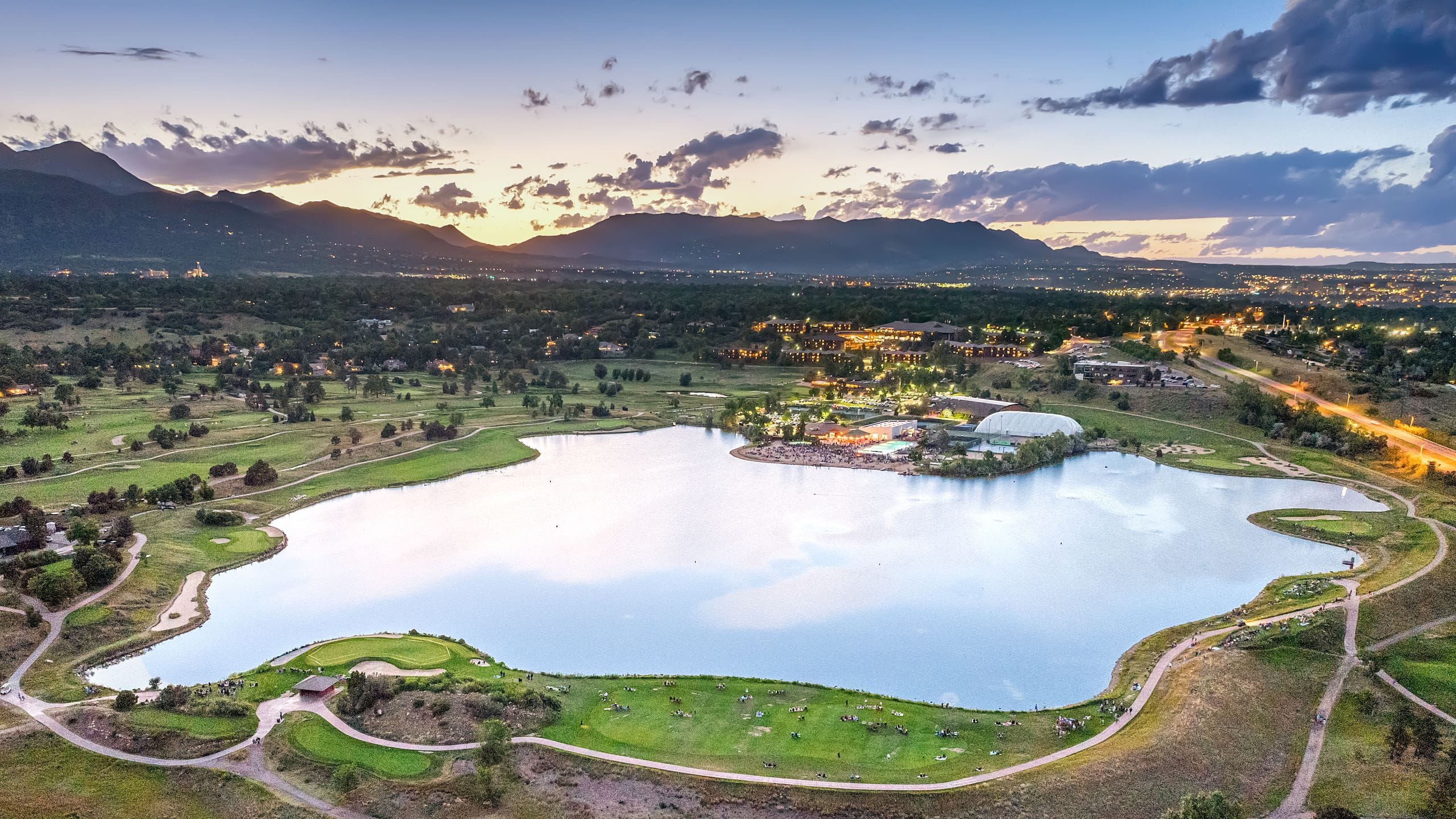 Cheyenne Mountain Resort Evening Lake View