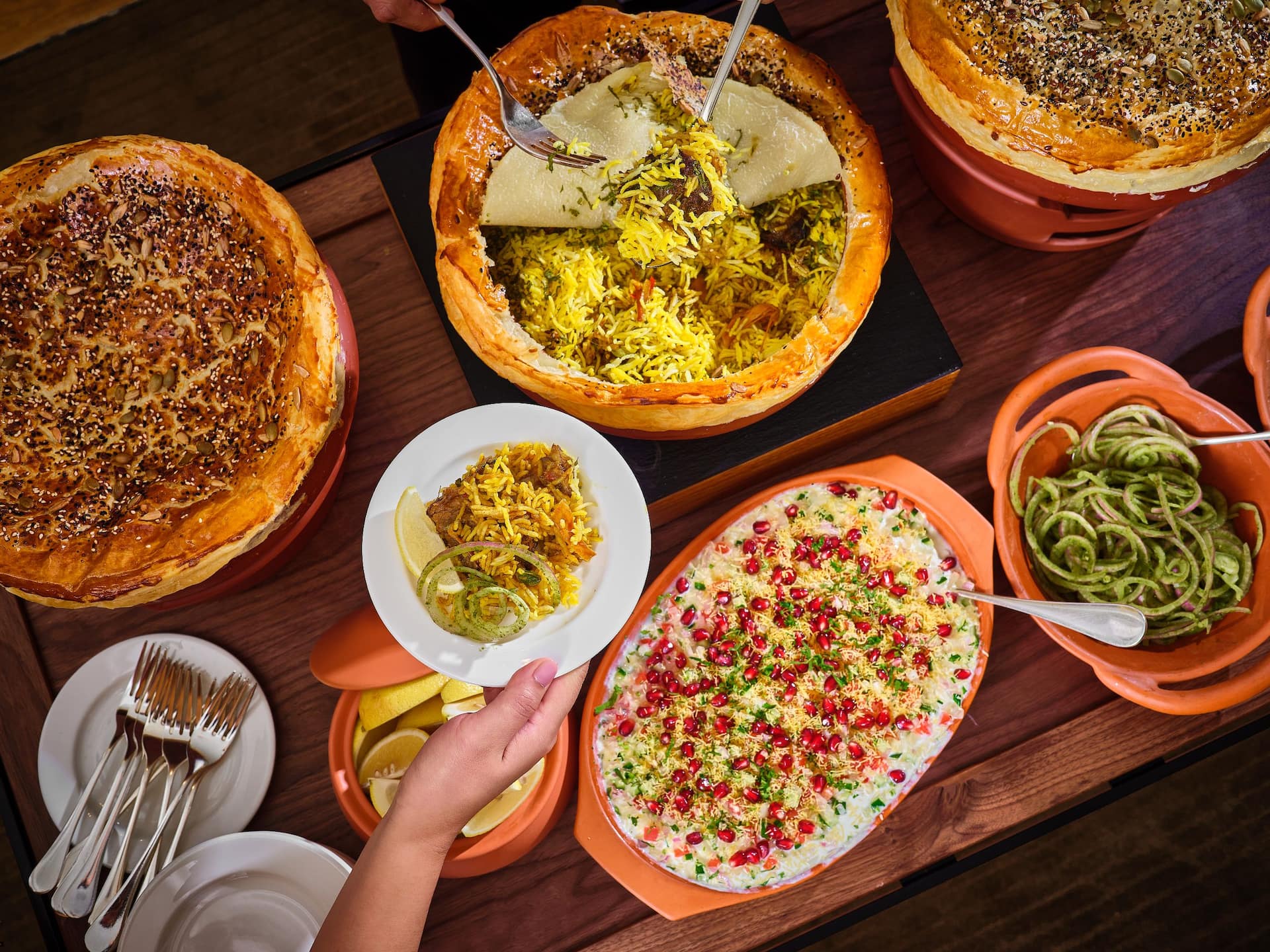 Global Indian Buffet Hands