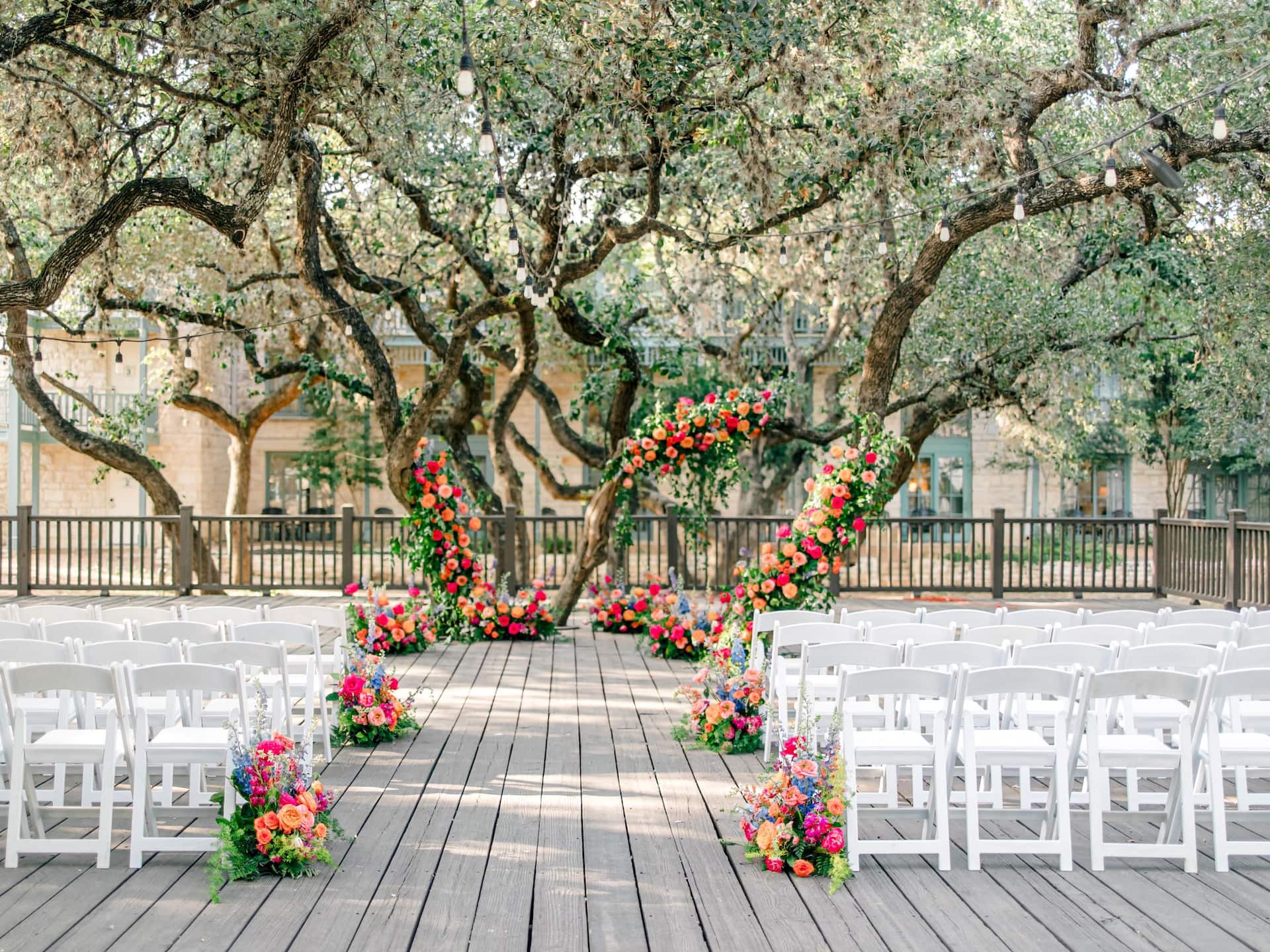 Hyatt Regency Hill Country Resort and Villas Courtyard Deck Wedding