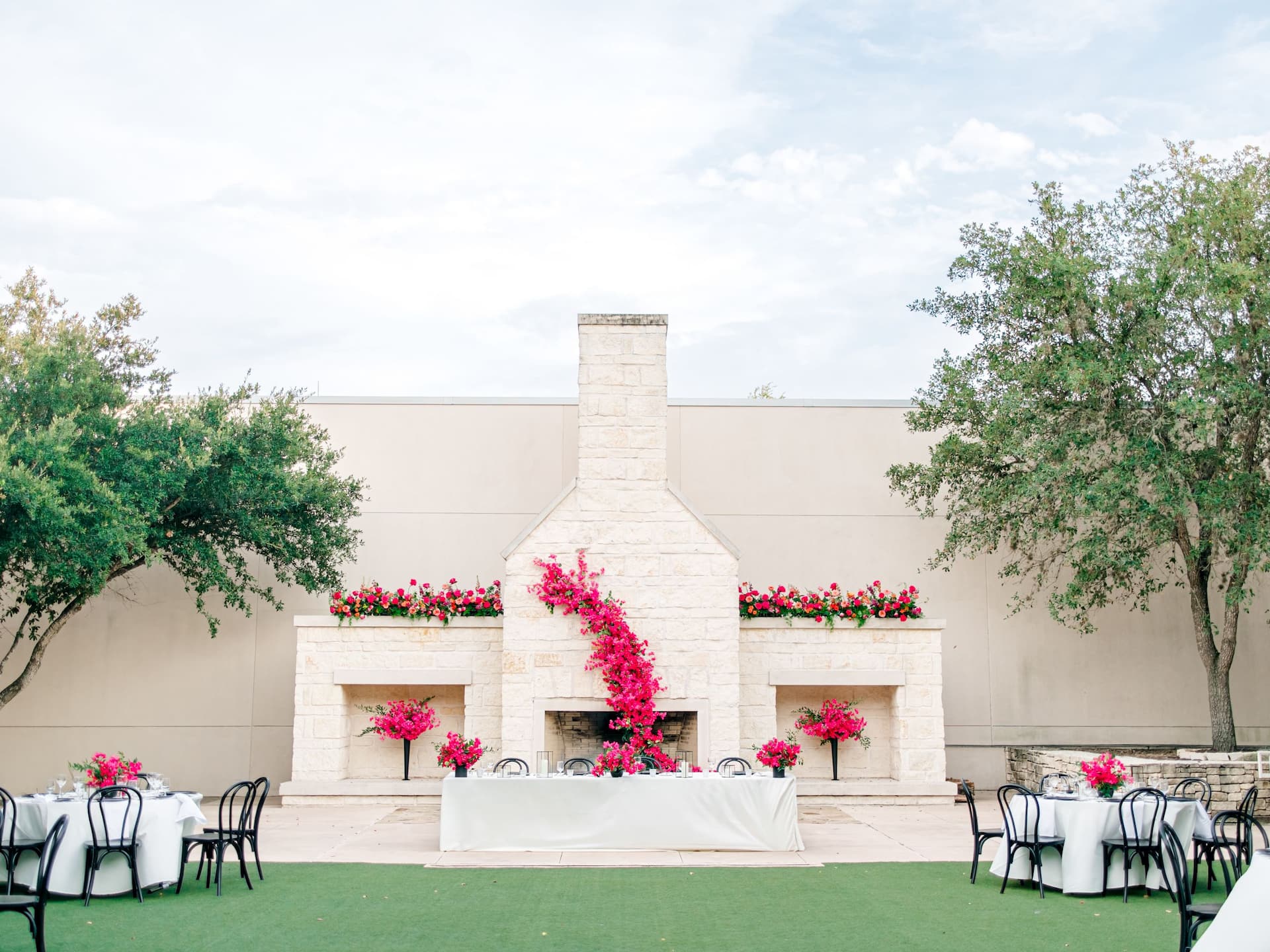 Hyatt Regency Hill Country Resort and Spa Windmill Plaza Wedding Setup