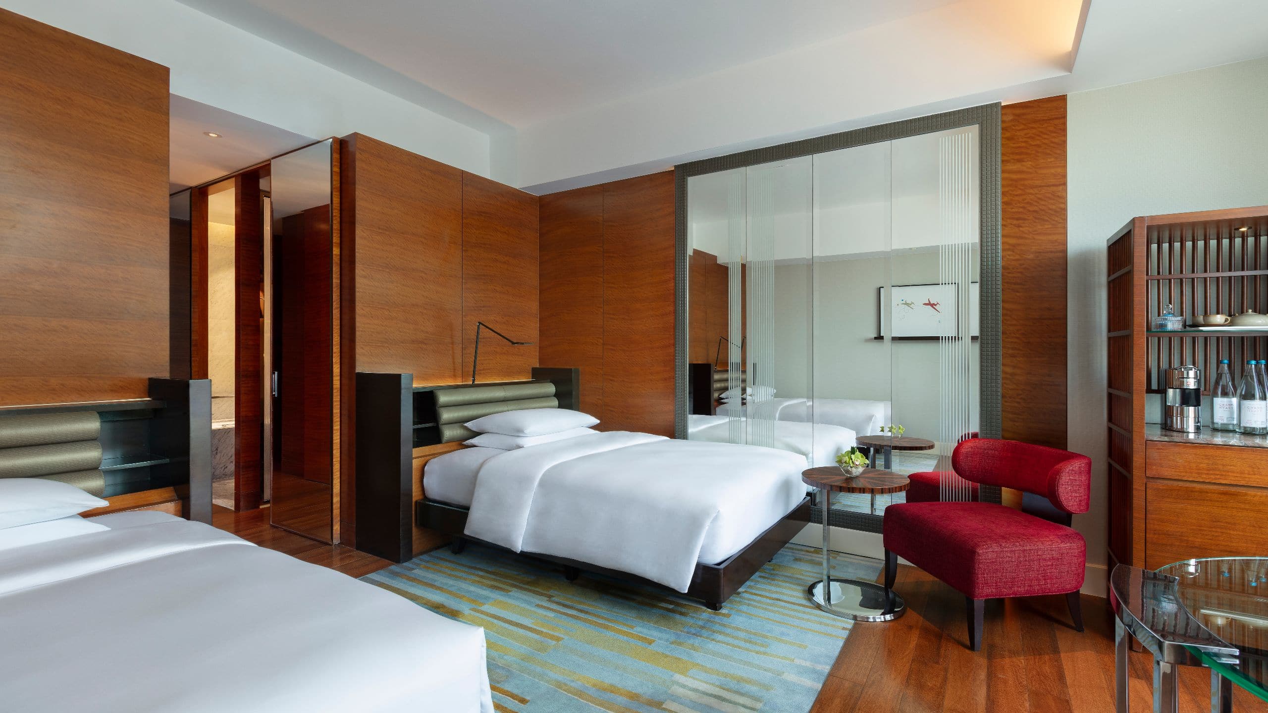 Grand Hyatt Manila Two Double Beds Guestroom Angle