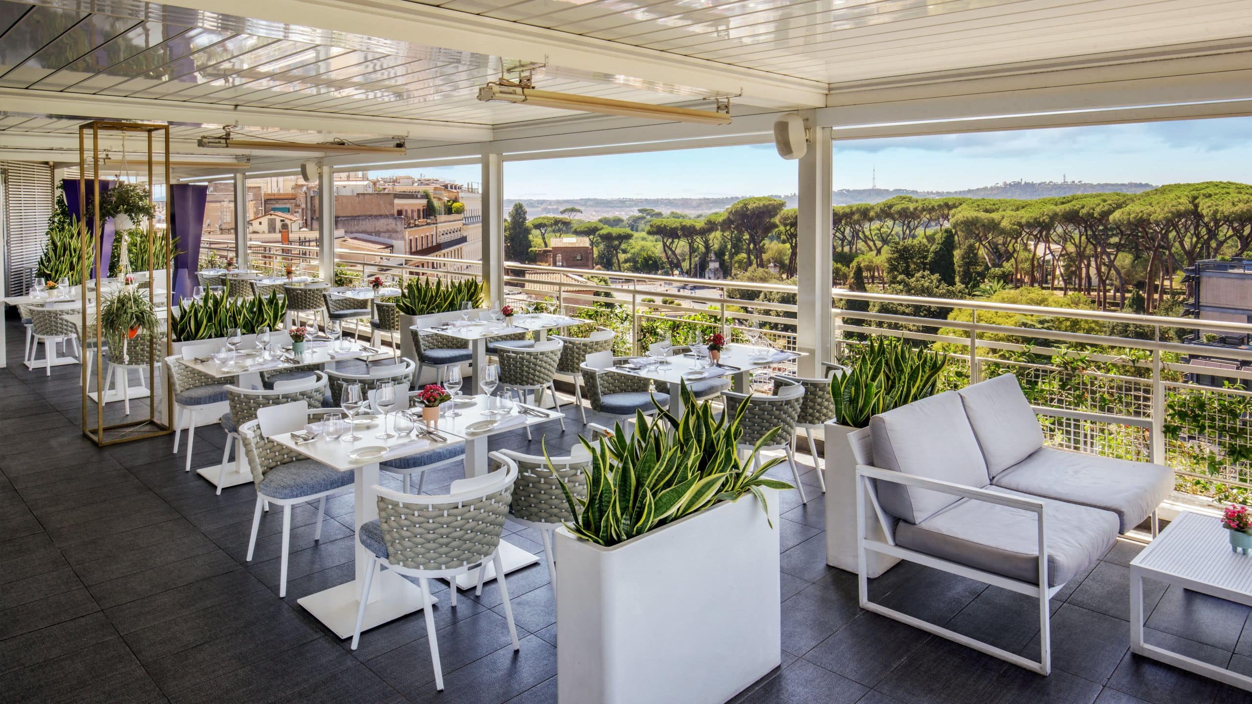 The Tribune Terrace with Seating and View