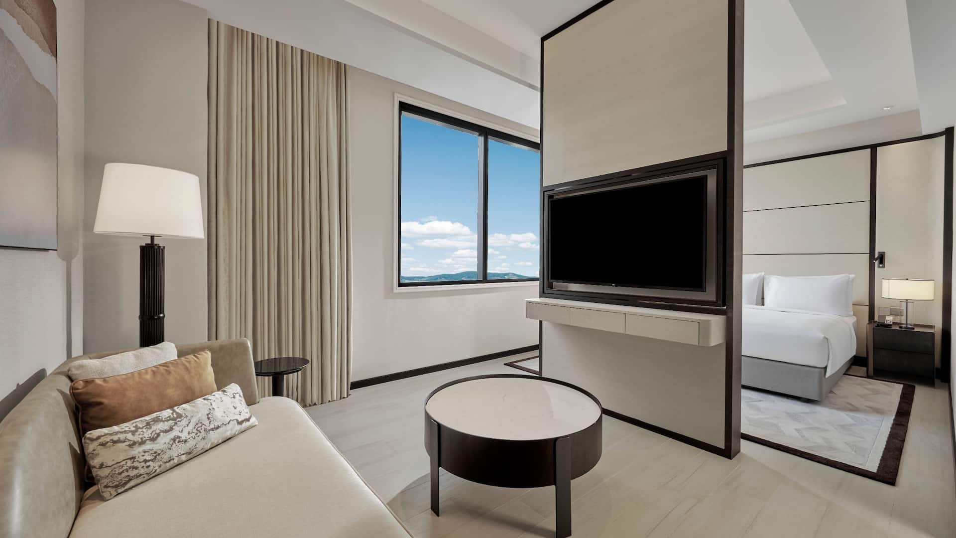 1/6 Hyatt Place Johor Bahru Paradigm Mall King Suite Bedroom Living Area