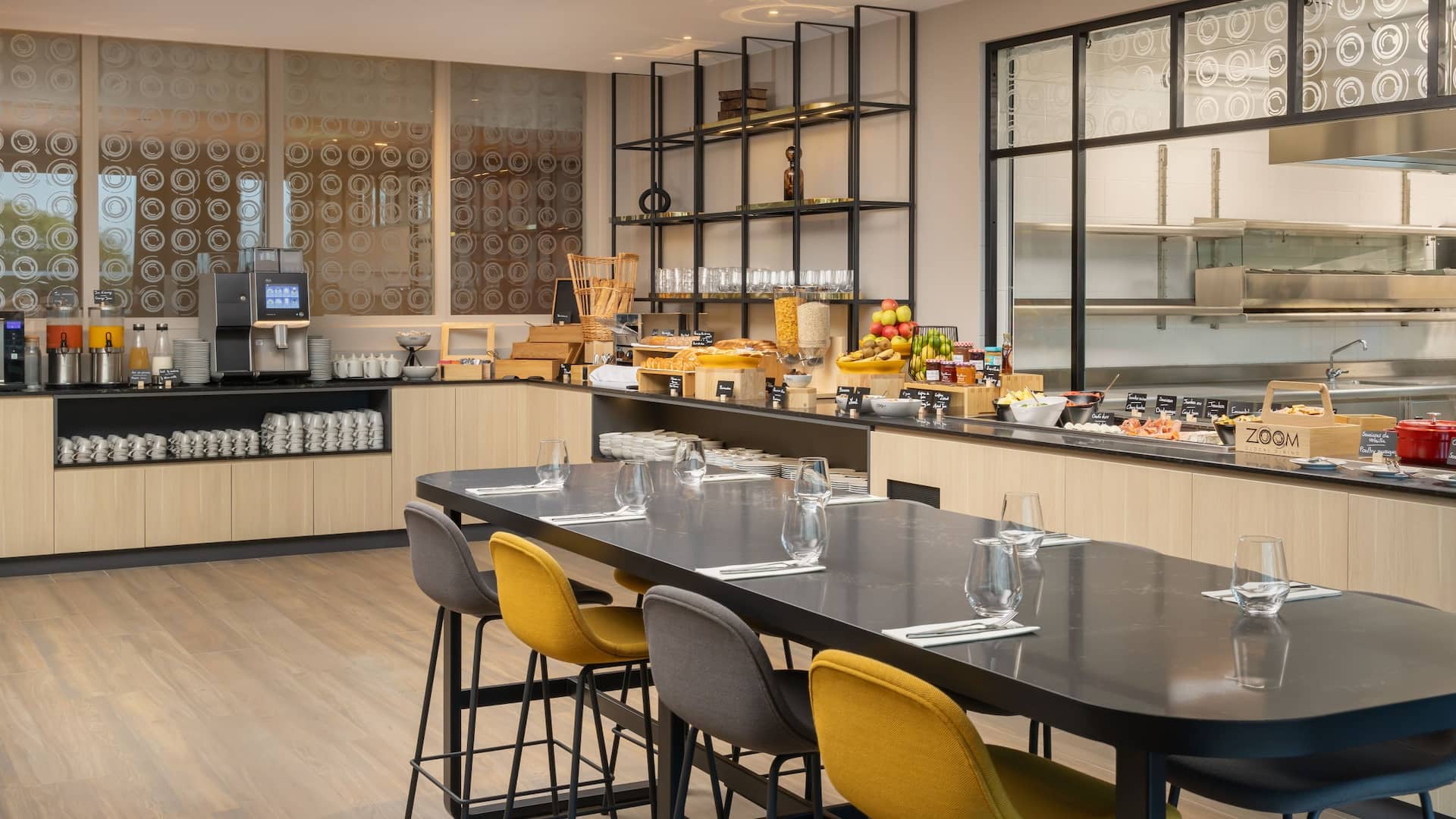 Hyatt Place Rouen Breakfast Buffet Table