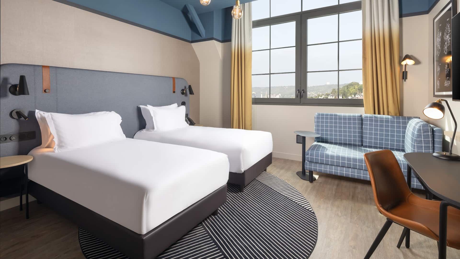 Hyatt Place Rouen Deluxe Twin Bed View