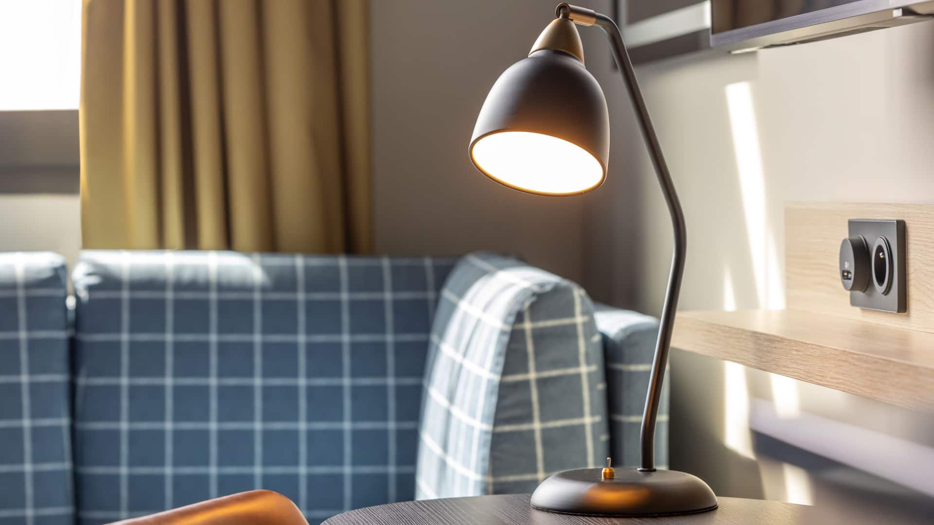 Hyatt Place Rouen Bedroom Details Desk Lamp