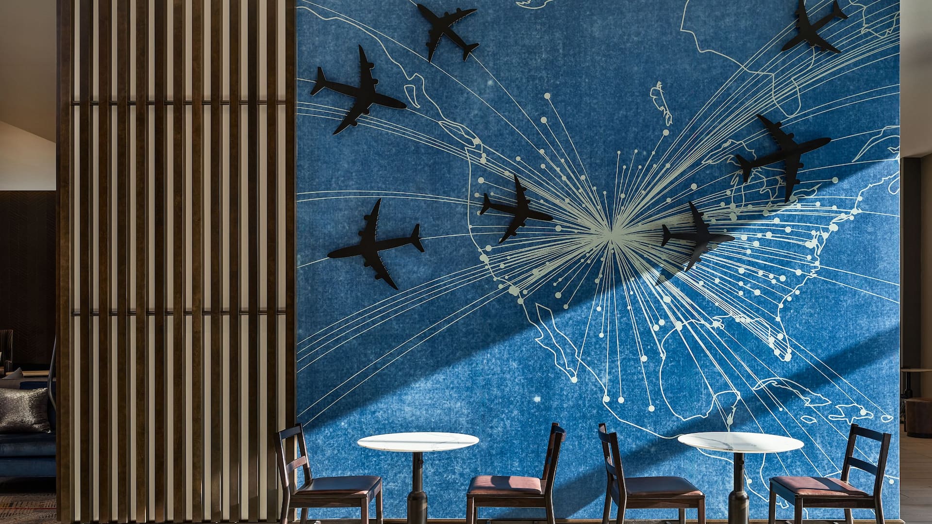 Hyatt Place Peña Station / Denver Airport Lobby Airplane Wall
