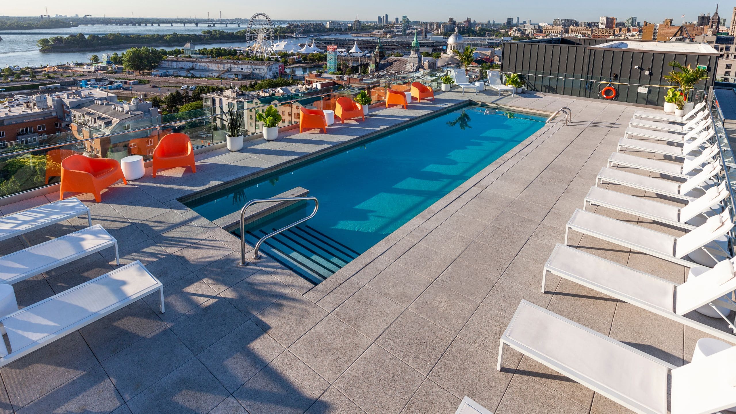 Hyatt Centric Montreal Swimming Pool Old Port View