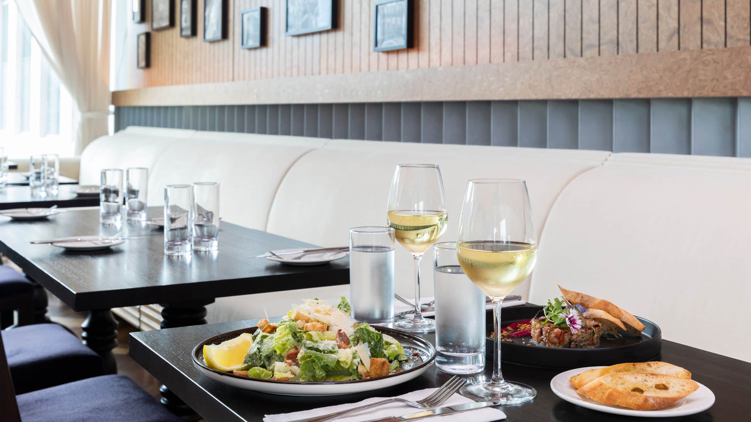 3 of 9 Hyatt Centric Montreal Pub Cartier Arms Cesar Salad Salmon Tartare