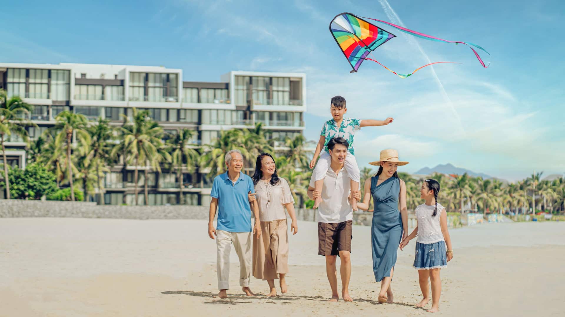 Hyatt Regency Danang Resort and Spa Family Beach Kite Flying Exterior