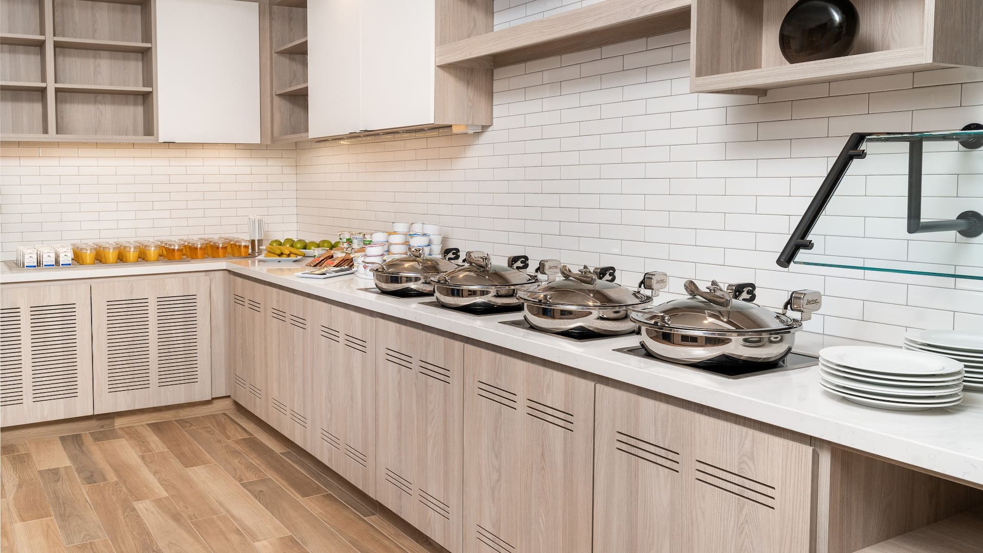 Hyatt House Nashville Airport Breakfast Buffet Setup