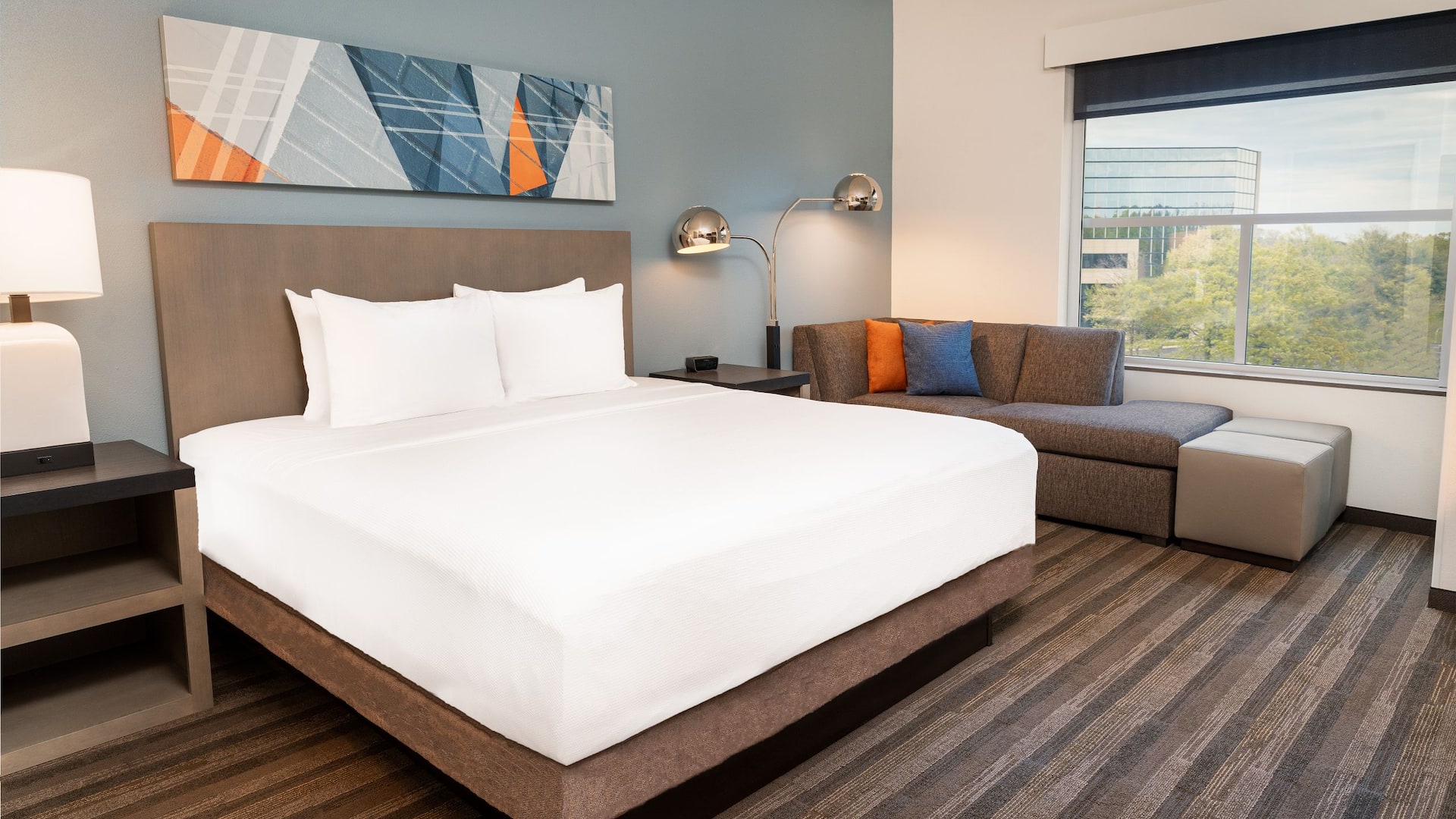 Hyatt House Nashville Airport Den King Sofa View