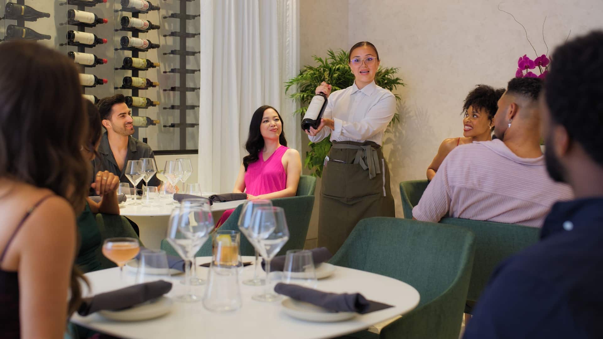 4 of 6 Hyatt Regency Irvine Restaurant Waiter And Guests