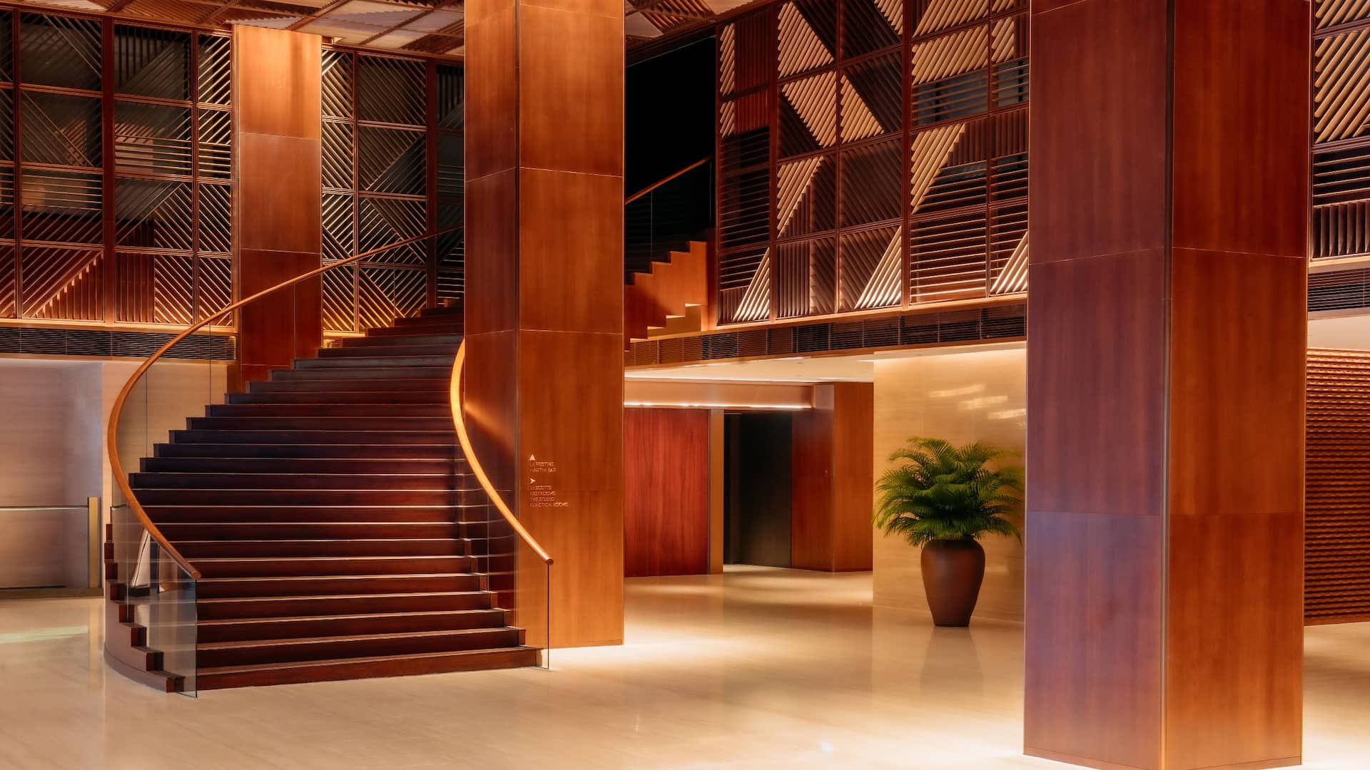 Grand Hyatt Singapore Lobby Staircase