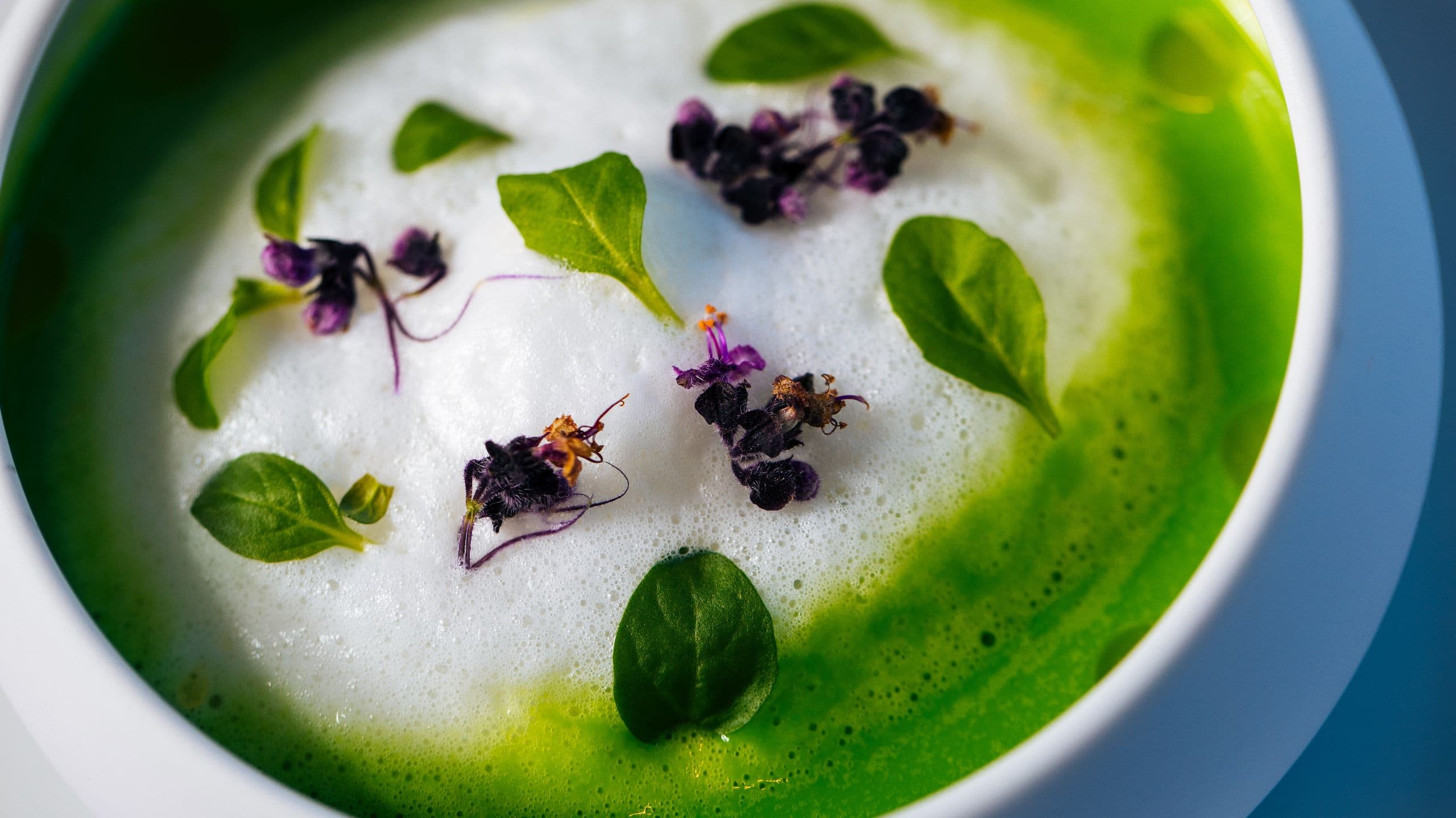 Alila Napa Valley Violetto Chilled Sweet Pea Soup