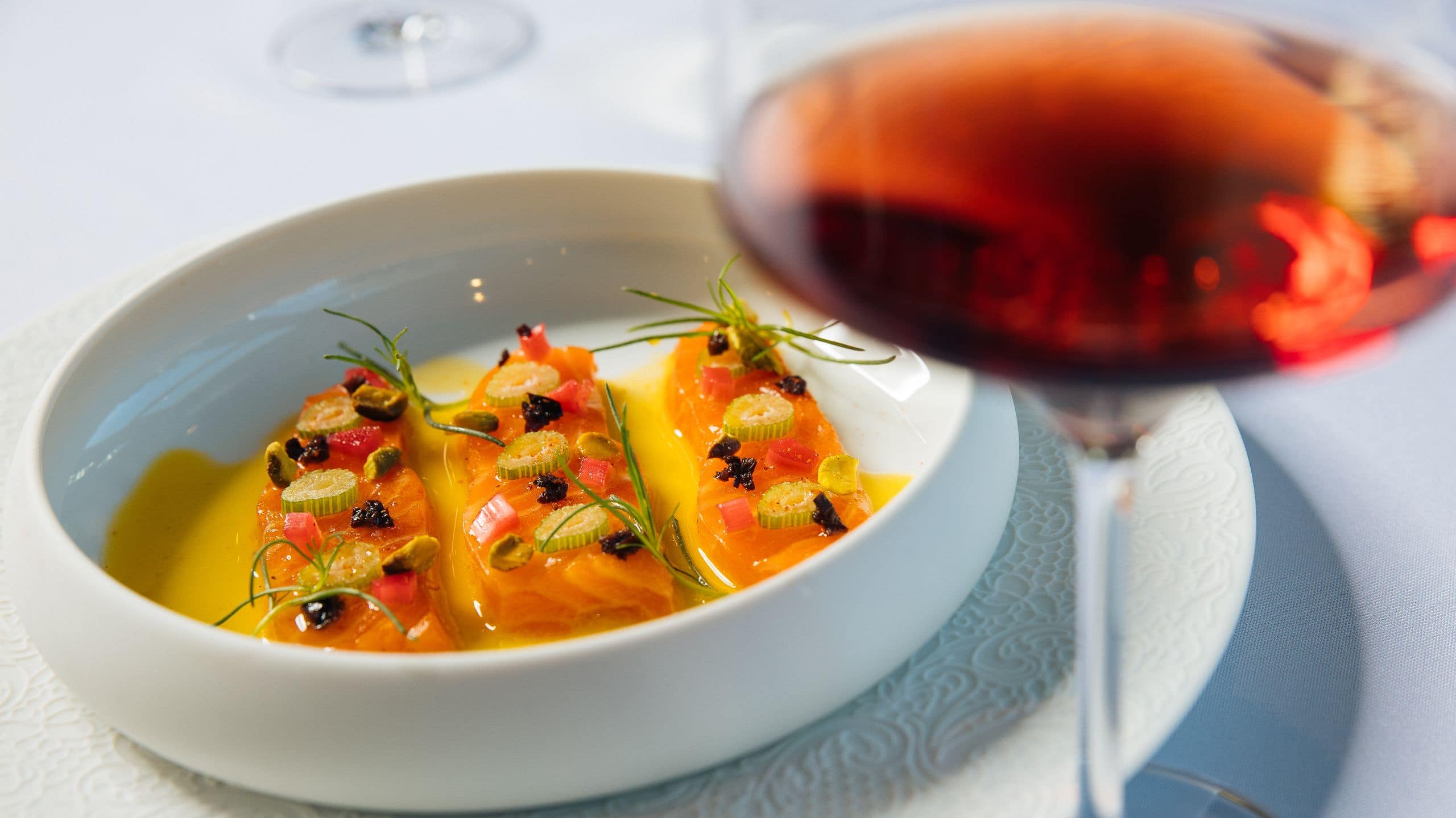 Alila Napa Valley Violetto Crudo With Red Wine