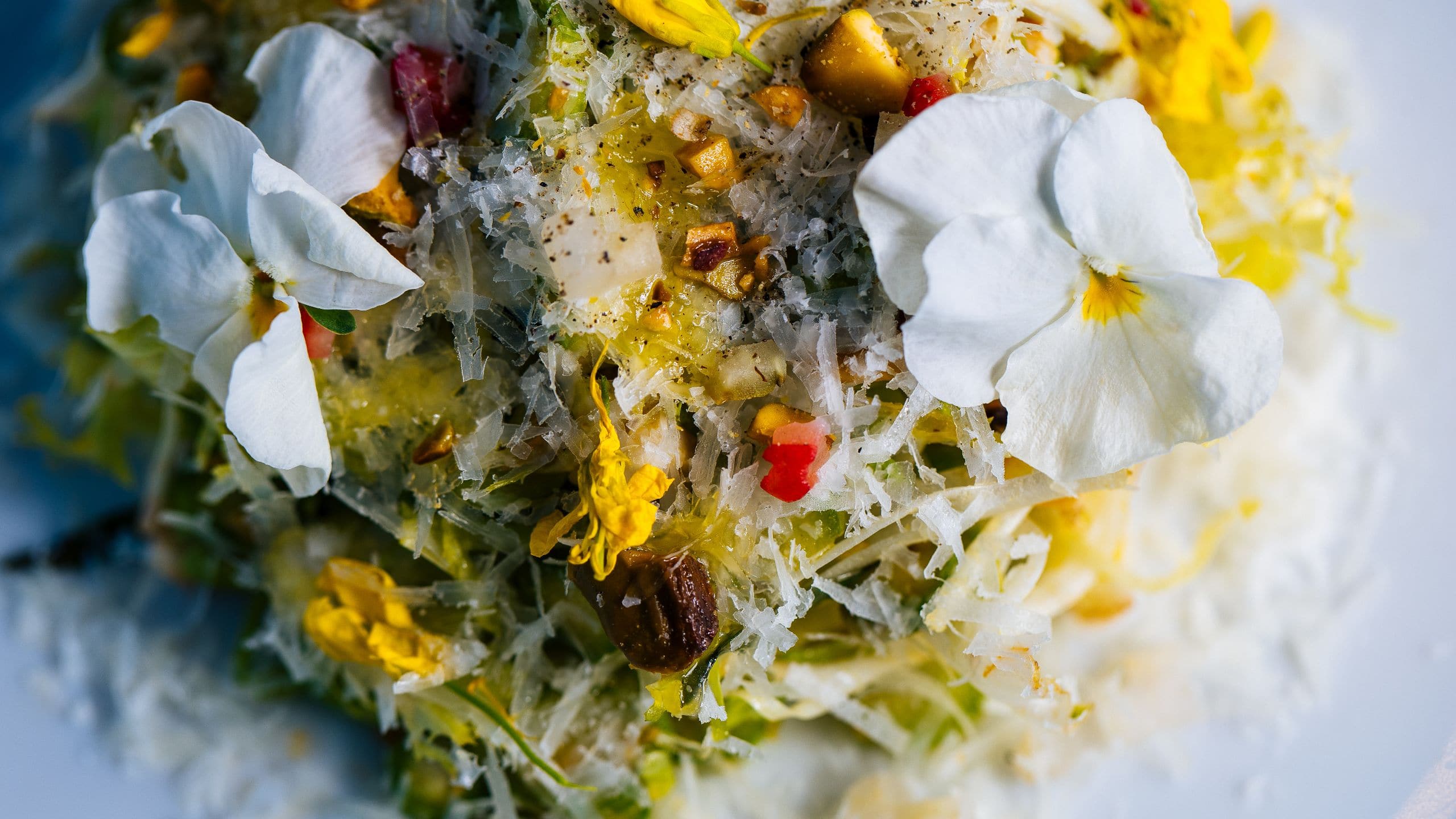 Alila Napa Valley Violetto Fresh Spring Salad Flower Details