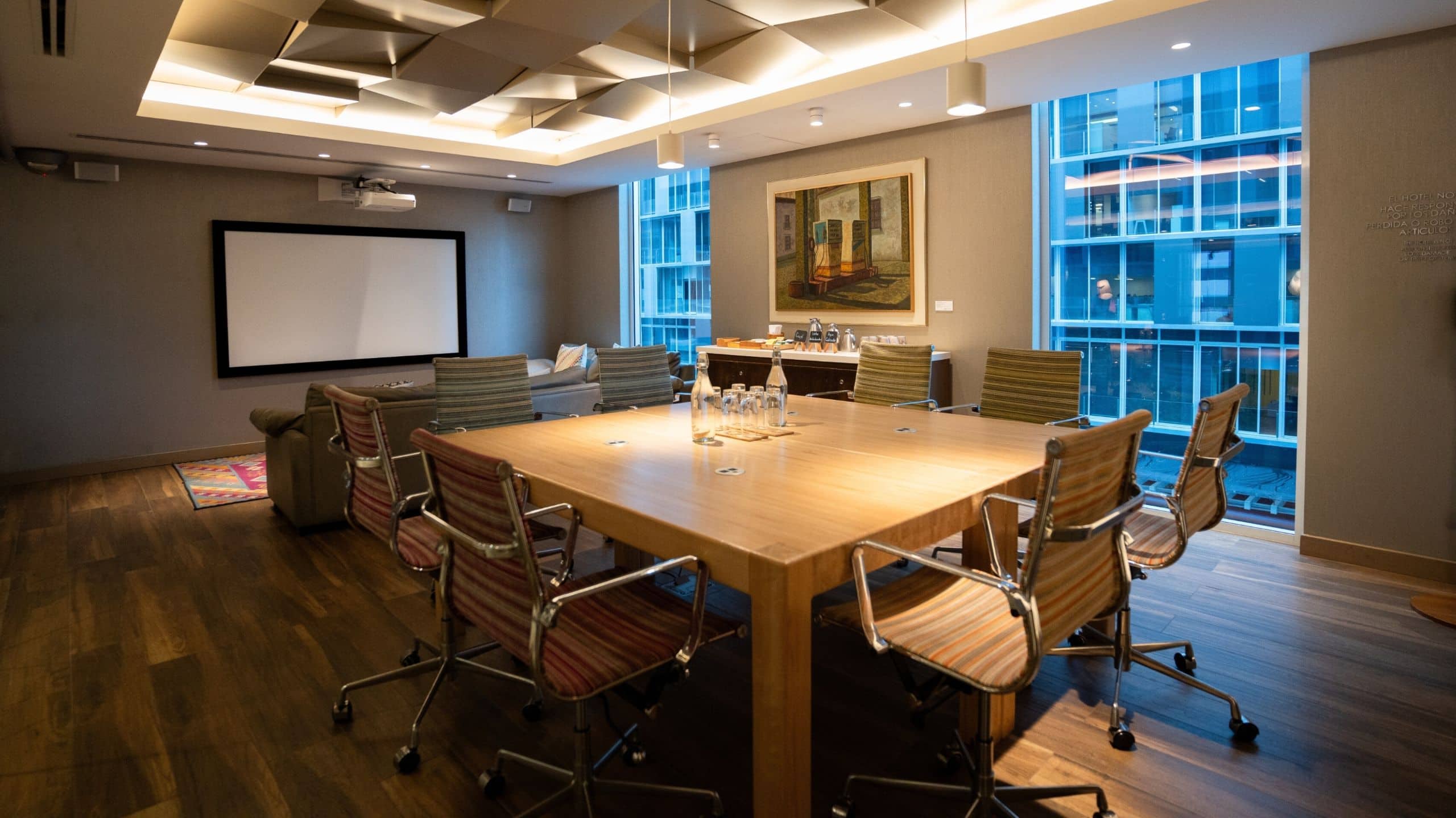 1 of 4 Hyatt Centric Guatemala City Meeting Room Seating Coffee Break Area