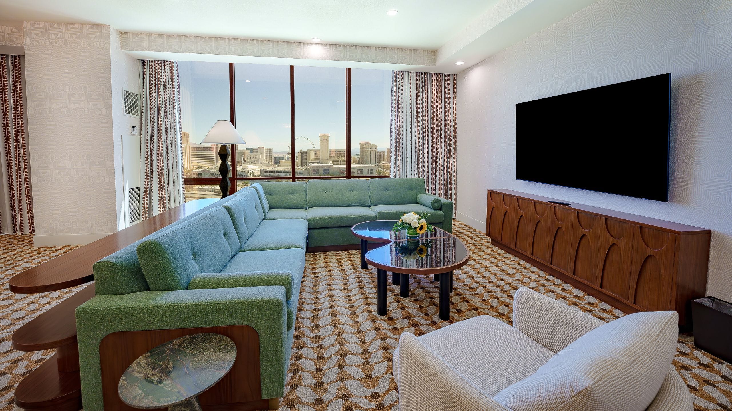 Rio Hotel and Casino One Bedroom Premier Suite Living Area View