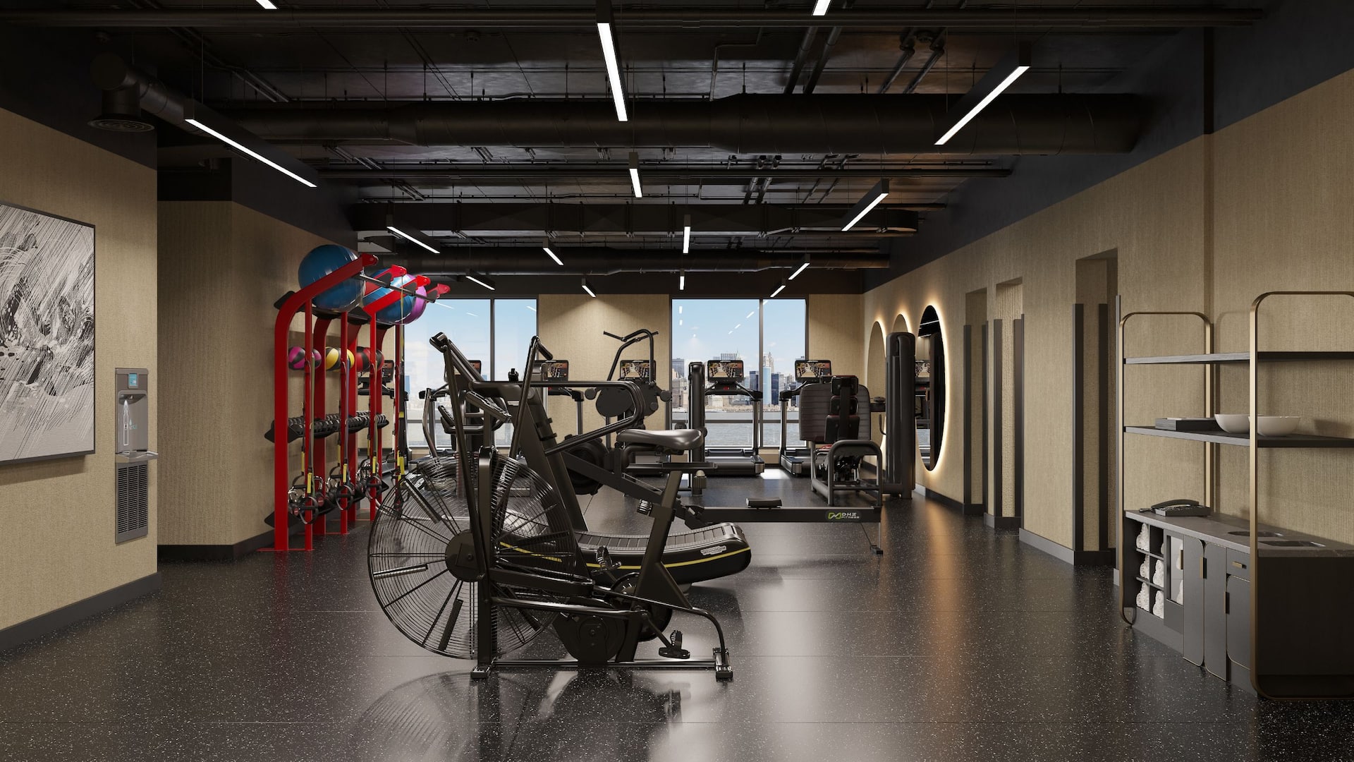 Hyatt Regency Jersey City on the Hudson Fitness Center Weight Machines