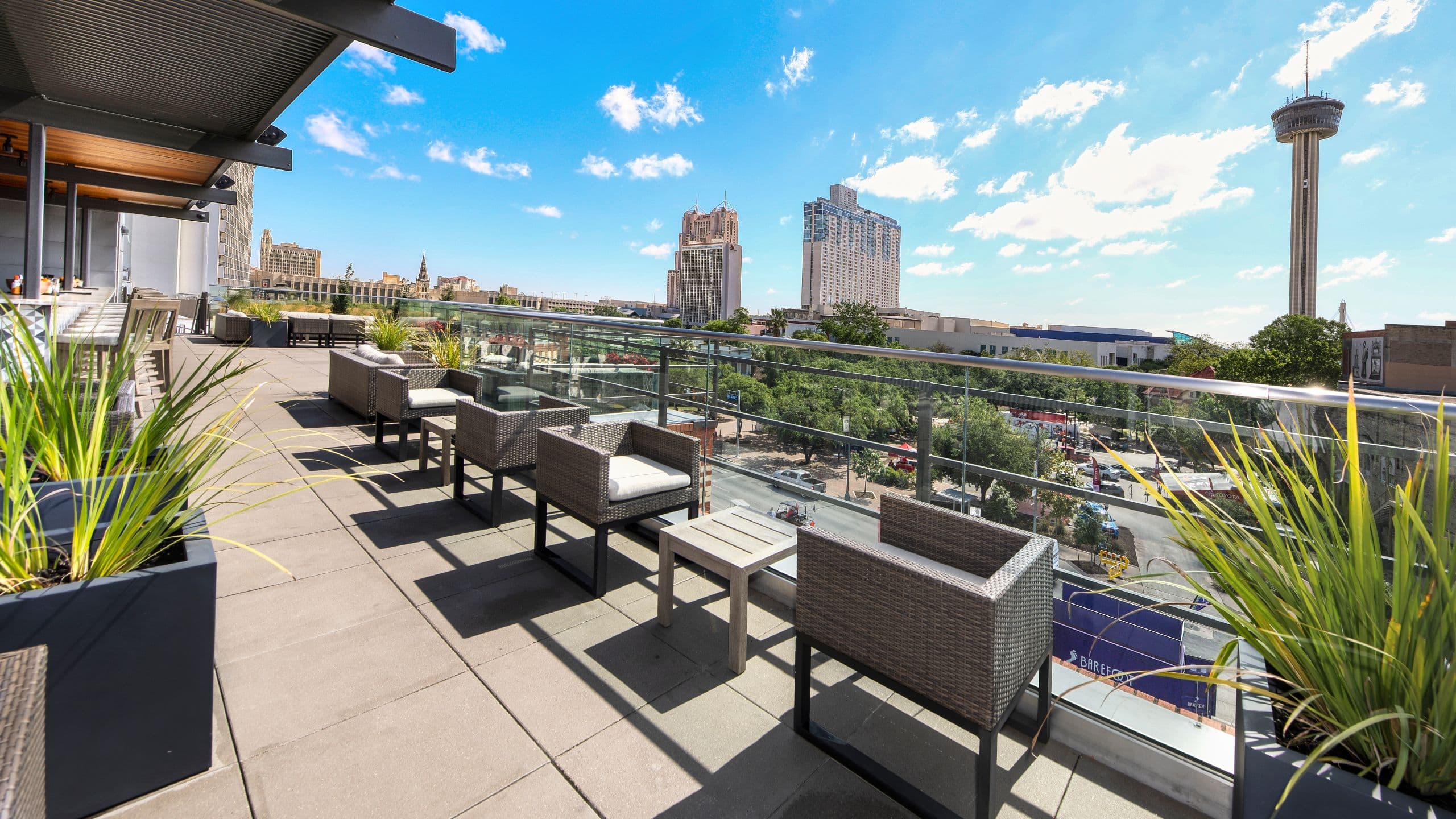The Fairmount Rooftop Lounge Two-Top Tables