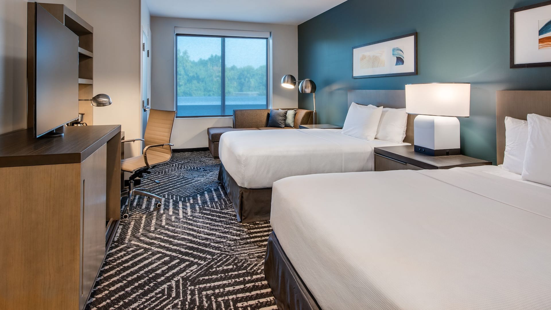 Hyatt House BWI Airport / Baltimore Two Queen Beds Den Accessible Guestroom