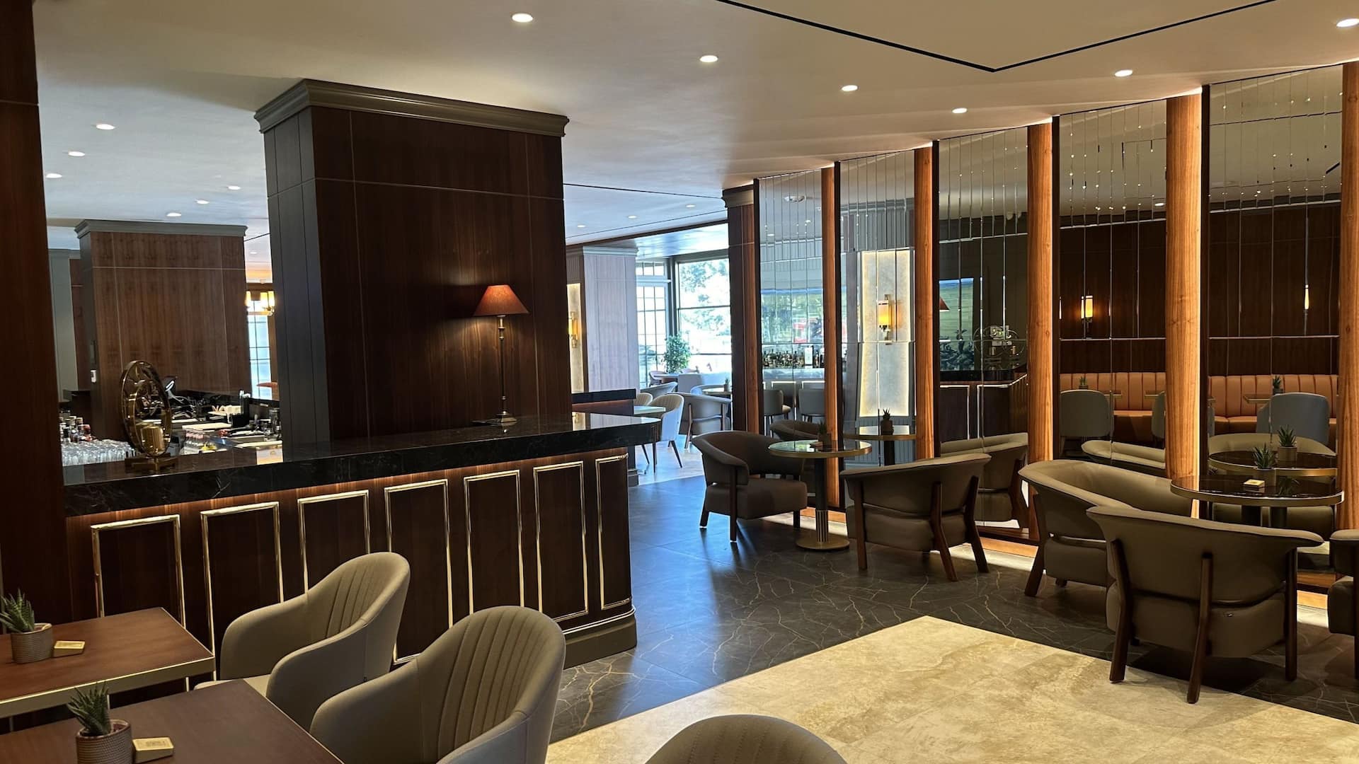 1 of 10 Hyatt Centric Levent Istanbul Gold Bar Entrance Stooling