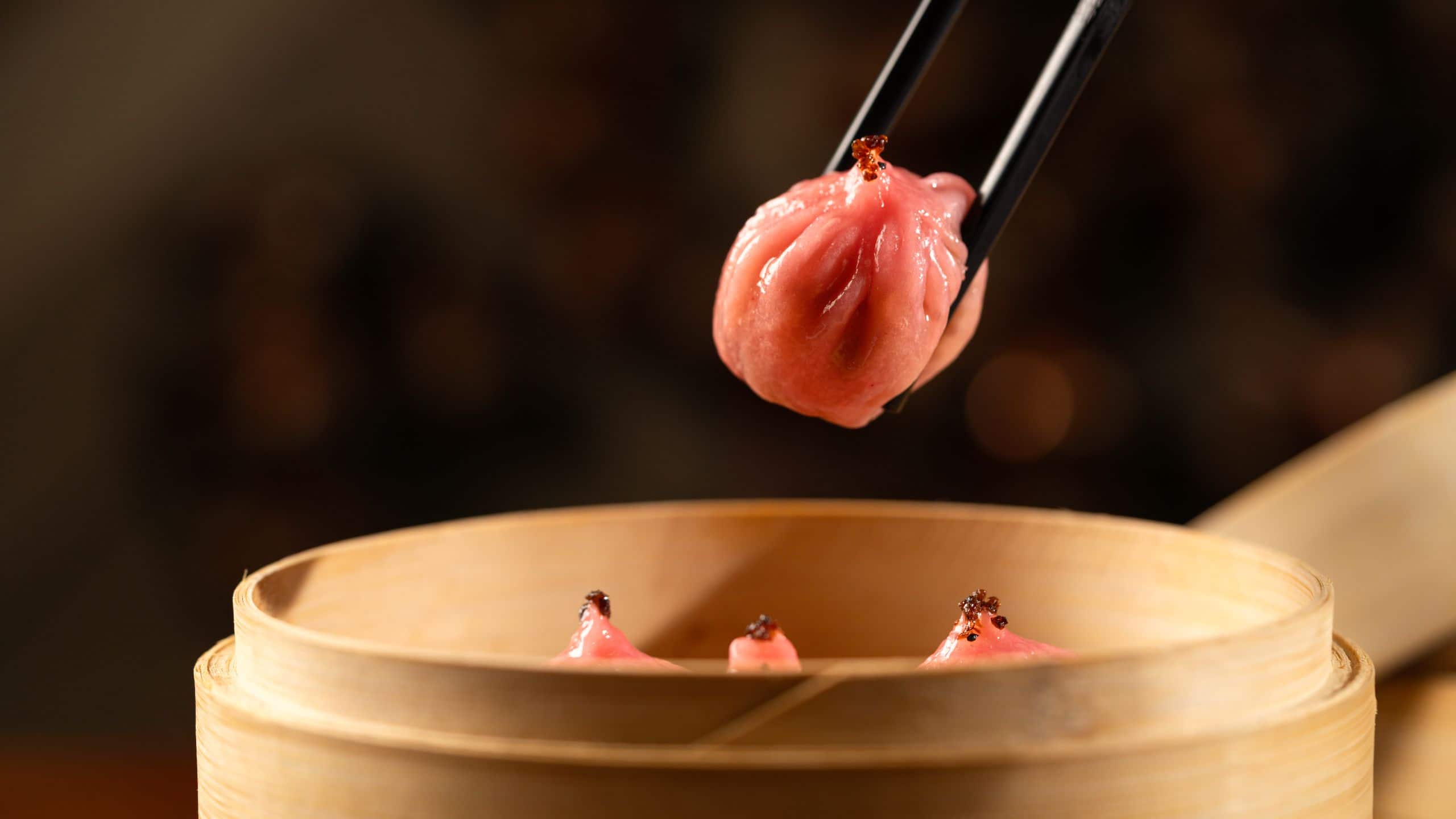 Park Hyatt Guangzhou Steamed Crystal Sea Cucumber Dumplings Black Truffle Shrimp