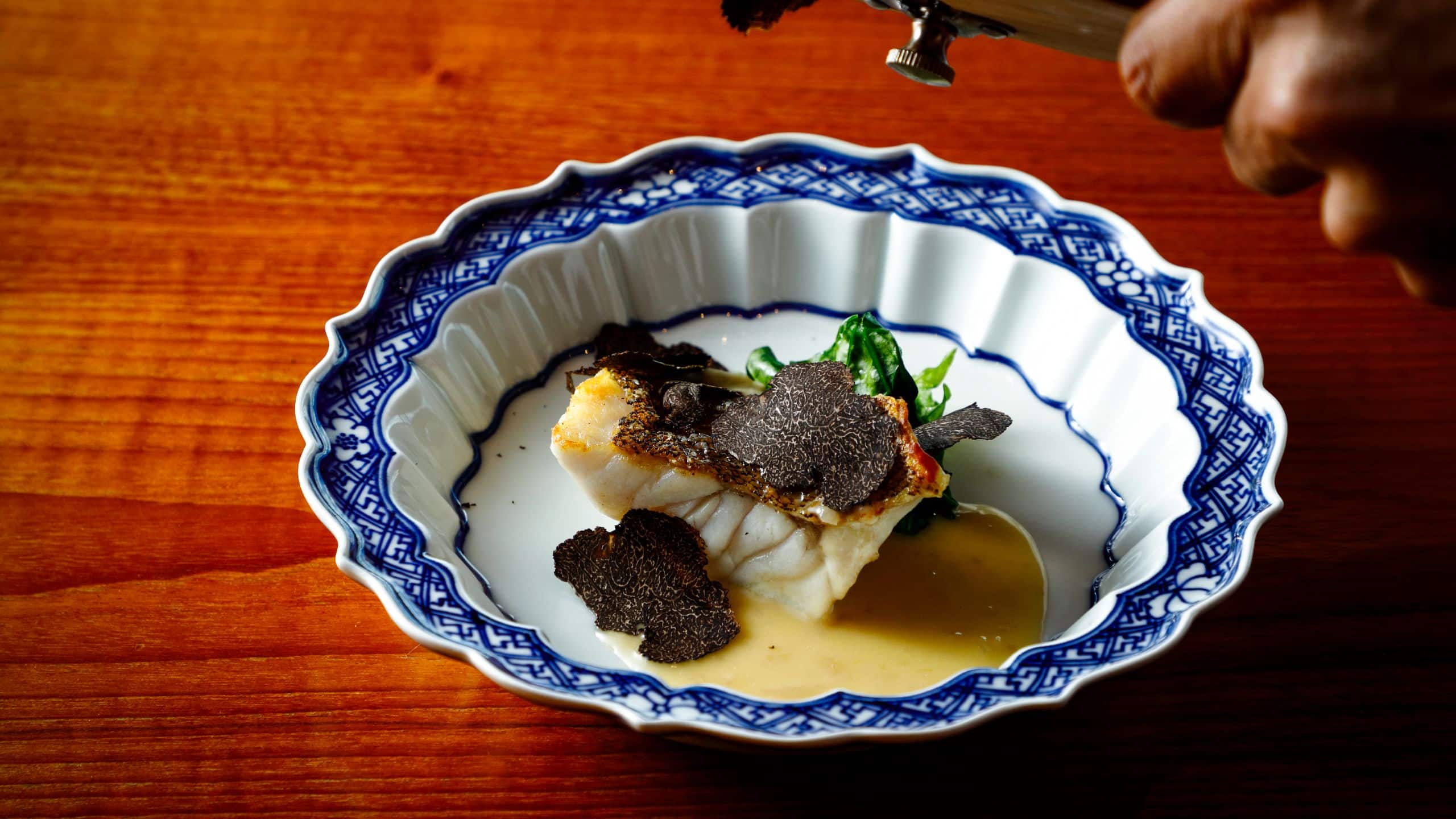 Park Hyatt Kyoto Yasaka Festive Dinner Fish Truffle