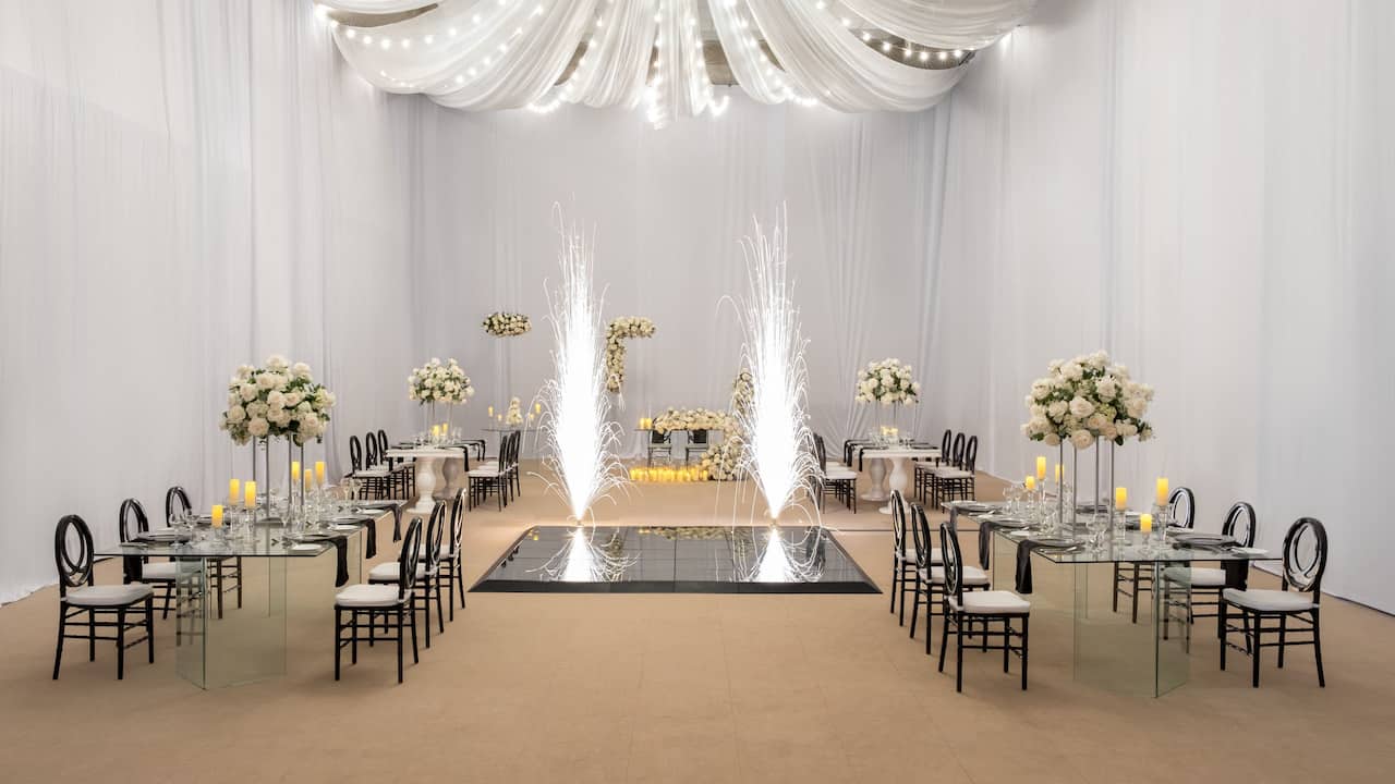 Ballroom Wedding Setup