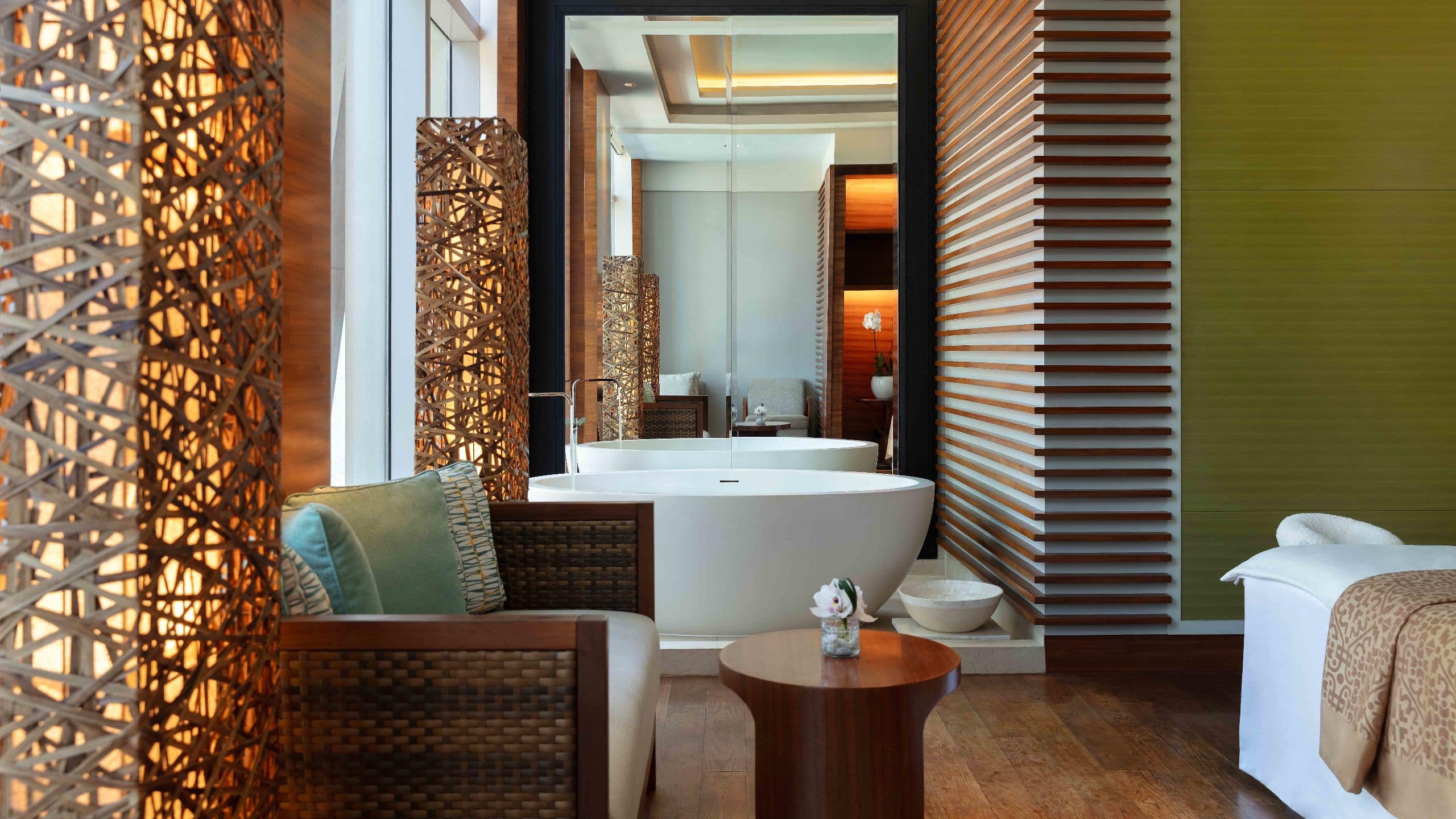 Grand Hyatt Manila Spa Double Treatment Room Angle