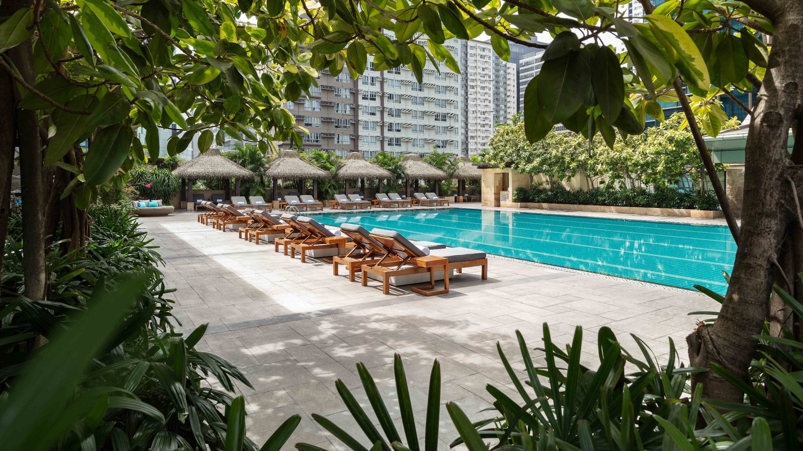 Grand Hyatt Manila Pool Deck Chairs