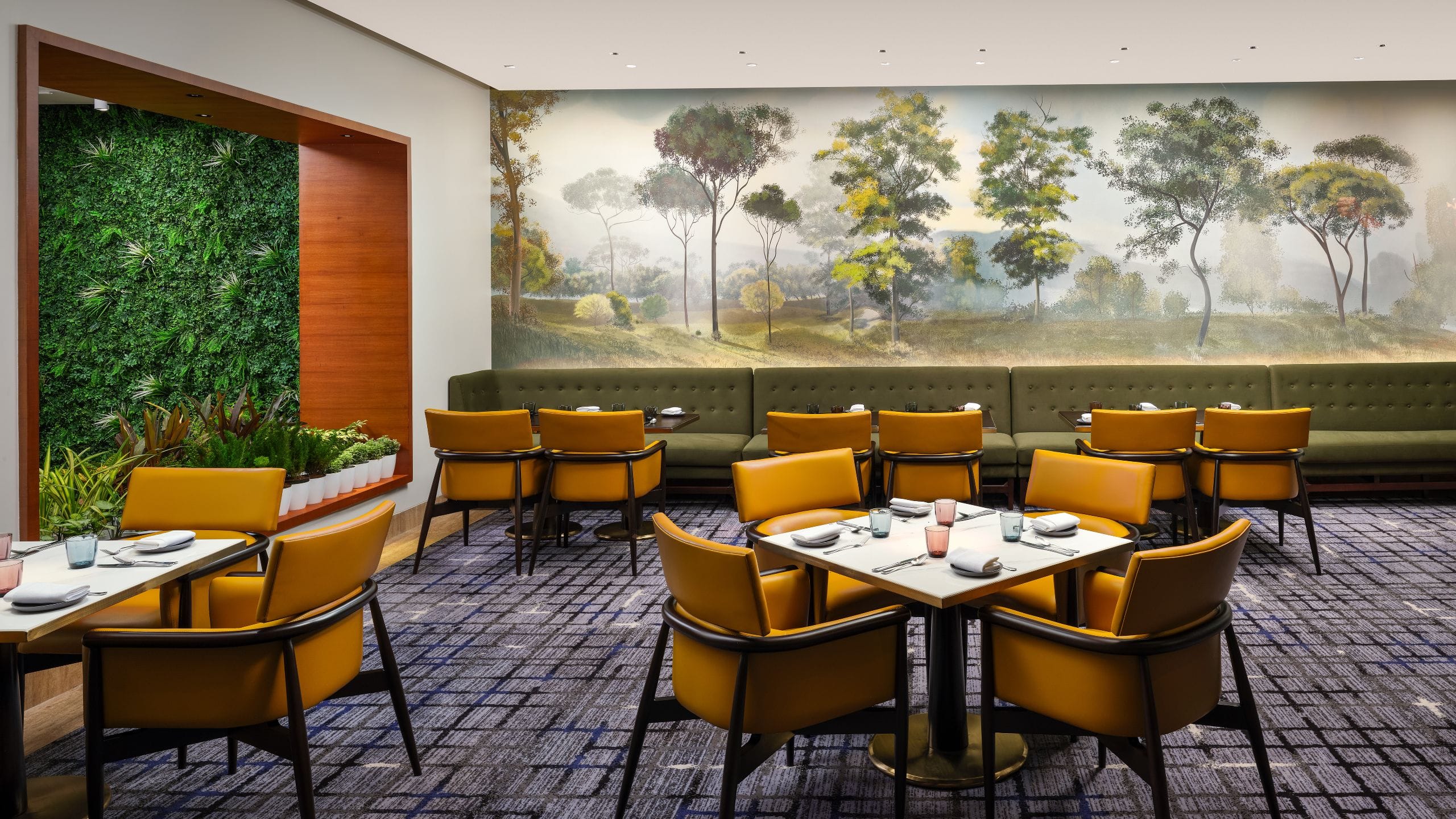 Park Hyatt Chennai Park Brasserie Dining Room Mural