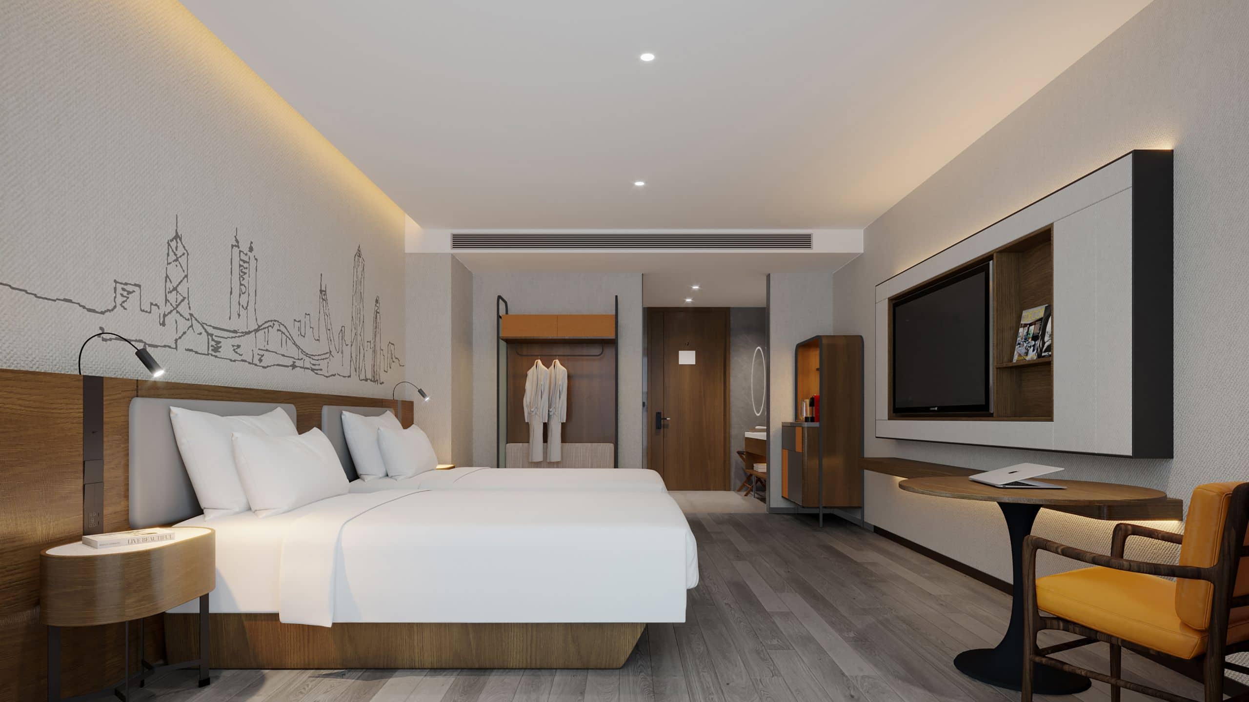 UrCove Guangzhou Airport Xingwang Plaza  Deluxe Twin Guestroom